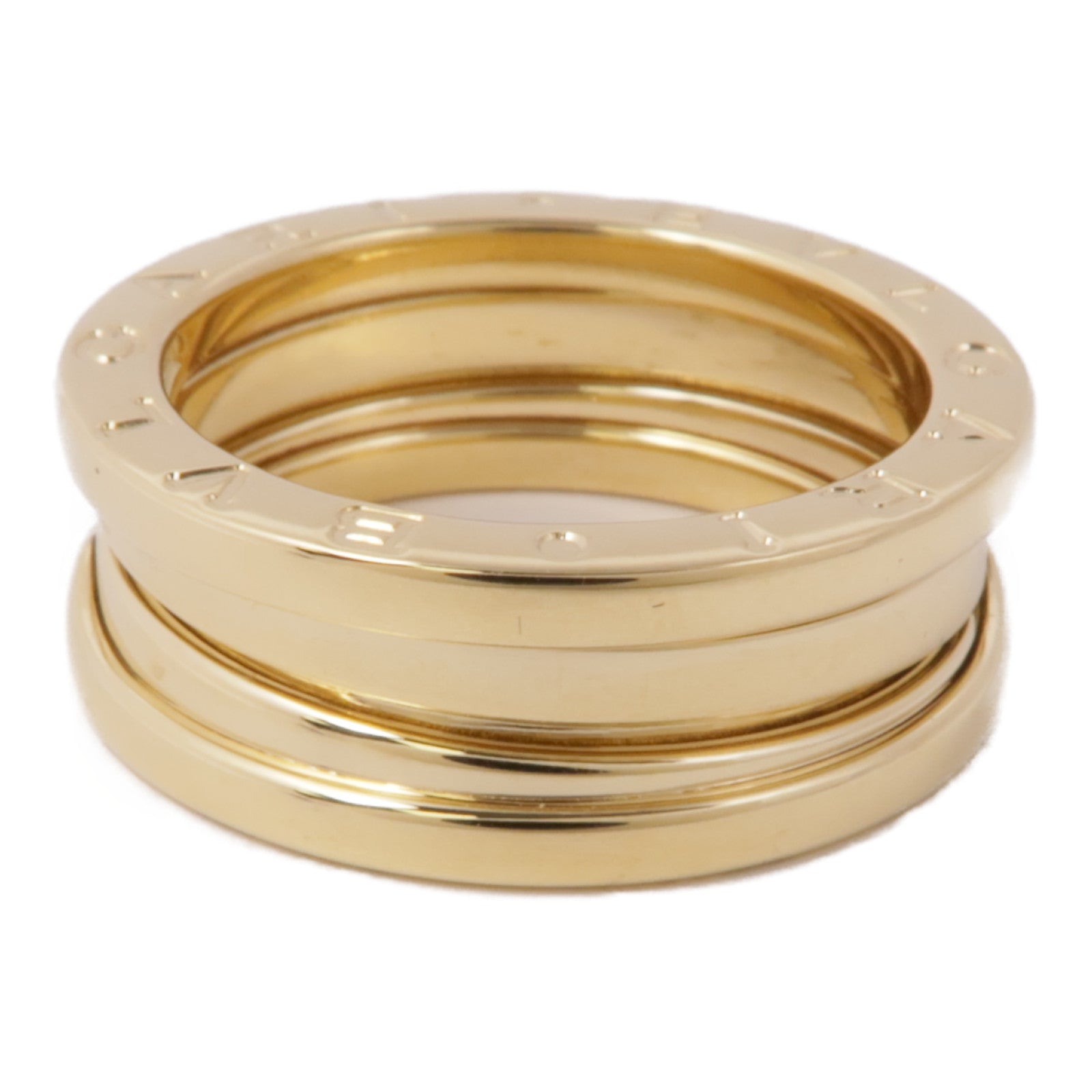 BVLGARI 18K黃金B-zero1 2 Bands戒指Bvlgari#54/US#6.5