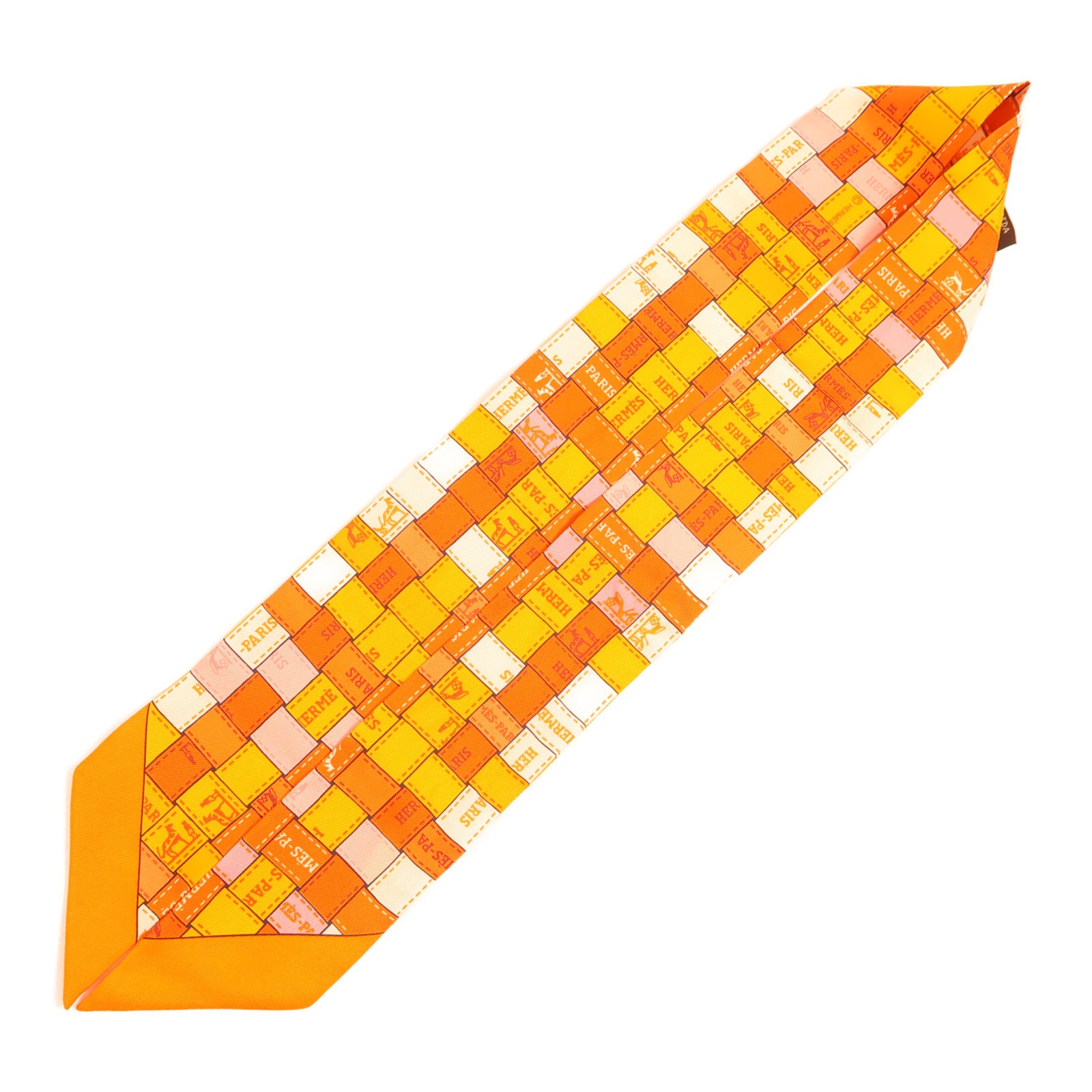 HERMES 絲質Twilly絲巾