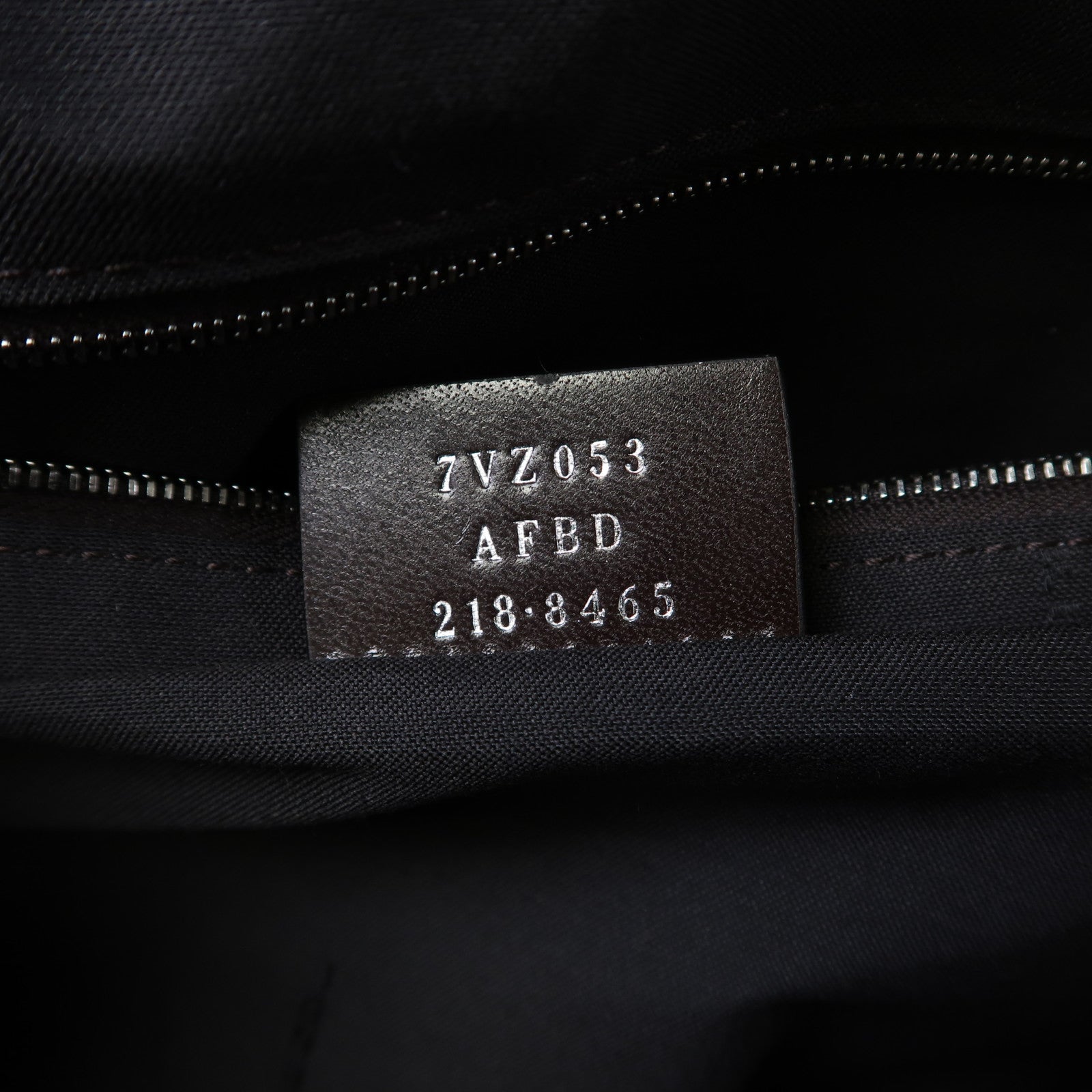 FENDI 【激減優惠】帆布/皮革Backpack銀扣背包白色/啡色