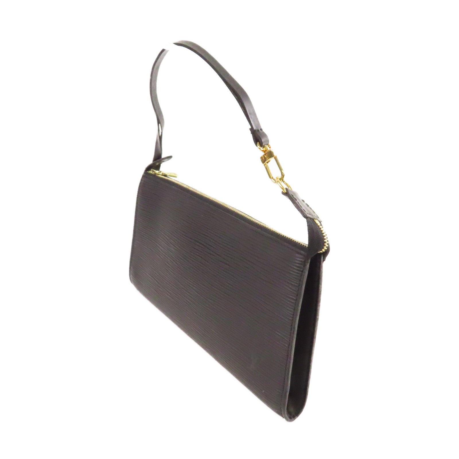 LOUIS VUITTON 【激減優惠】Epi Pochette Accessoires Pouch Handbag金扣手挽袋黑色