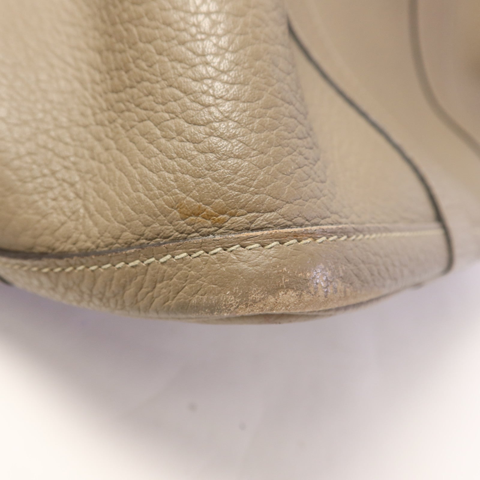 HERMES Country皮革Garden Party PM銀扣手挽袋Gris Asphalt