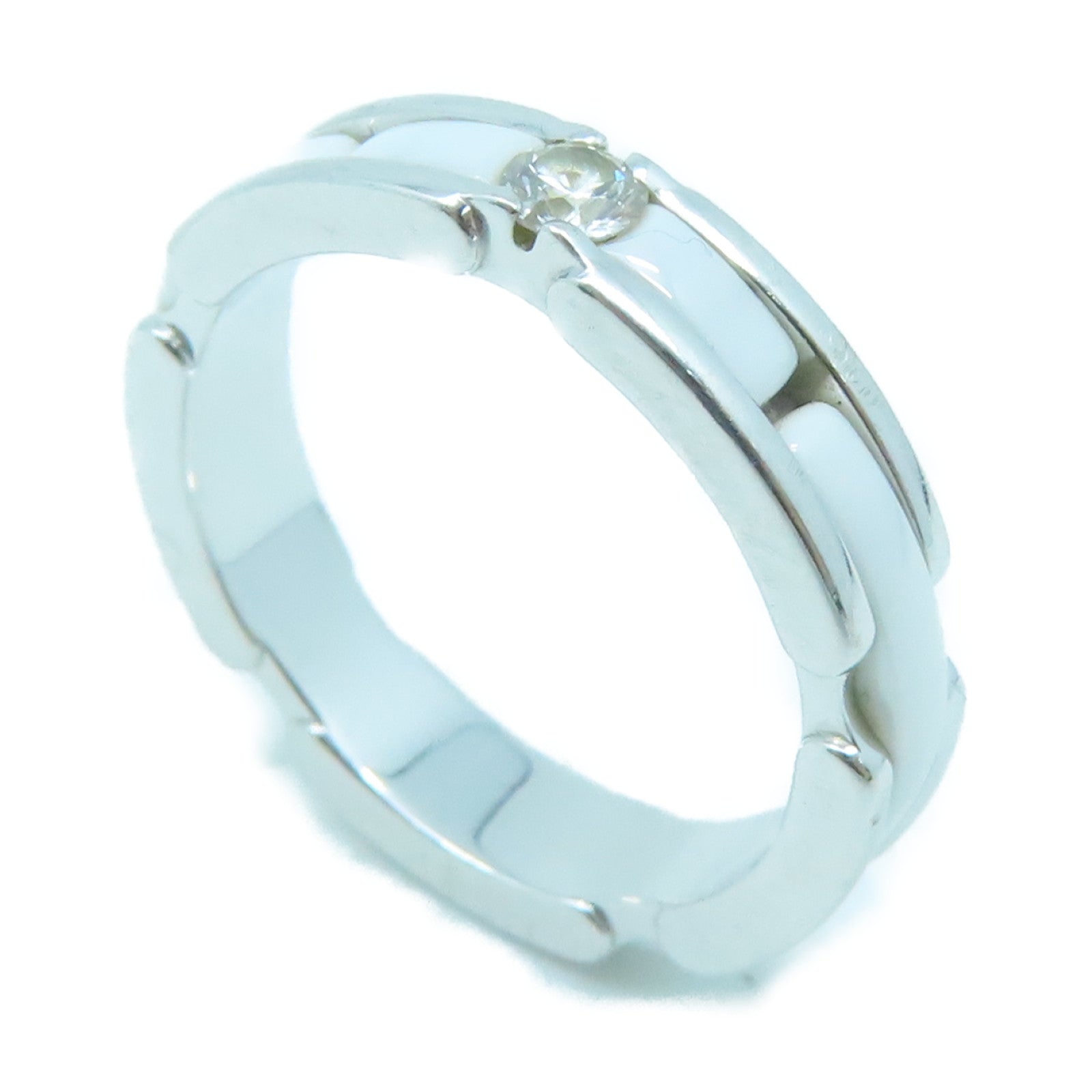 CHANEL 18K white gold Ultra Ring ring silver