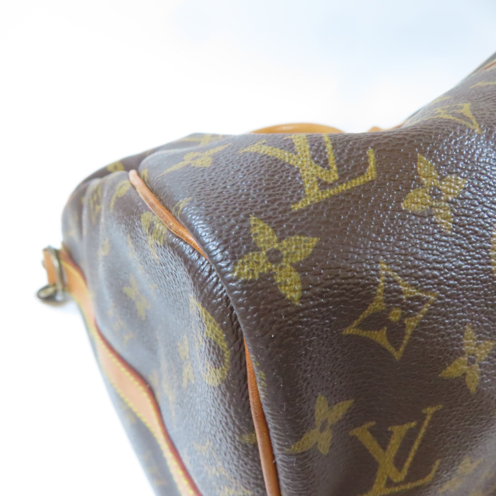 LOUIS VUITTON Monogram Keepall 45 Bandouliere金扣波士頓包啡色