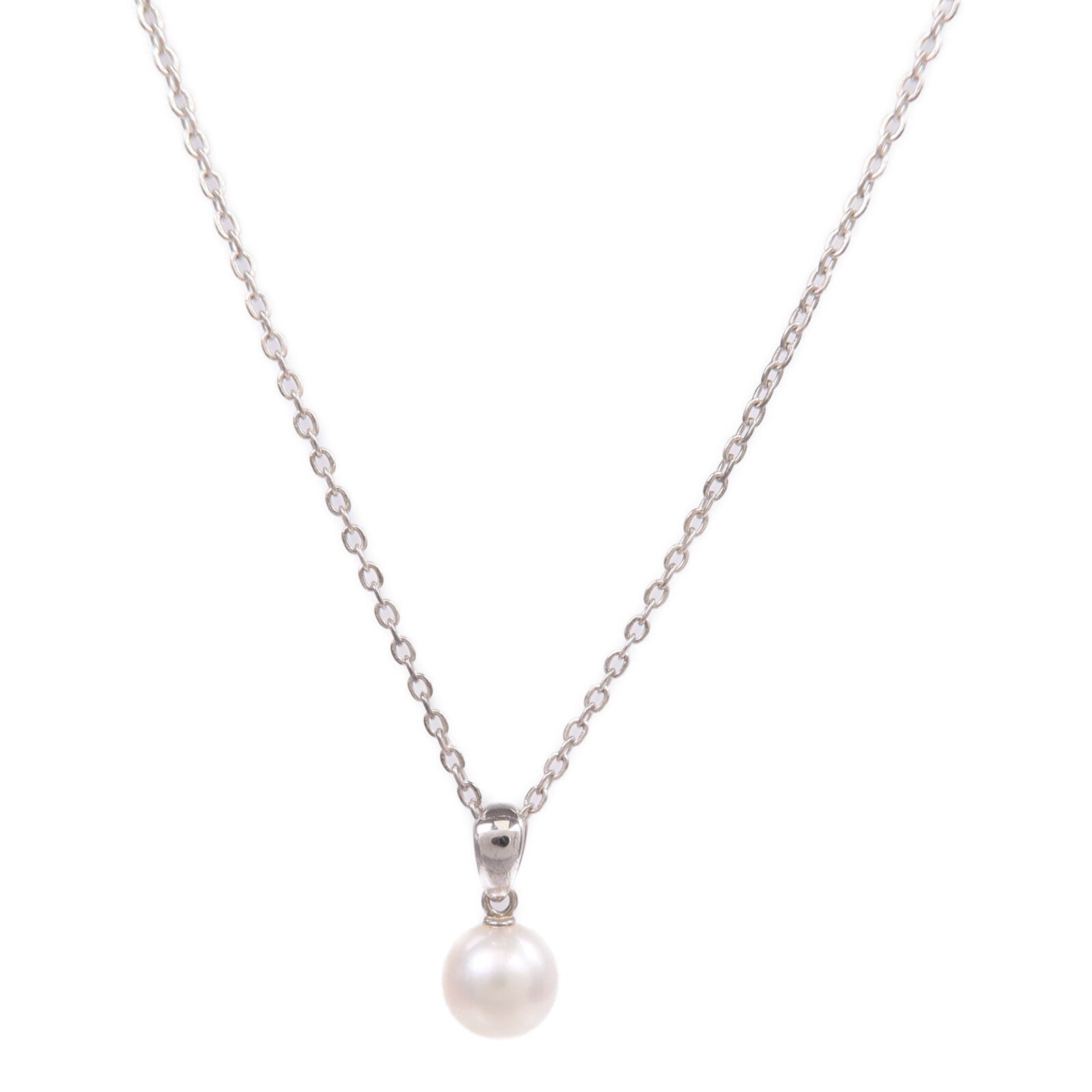 MIKIMOTO 925純銀Pearl Necklace珍珠項鍊