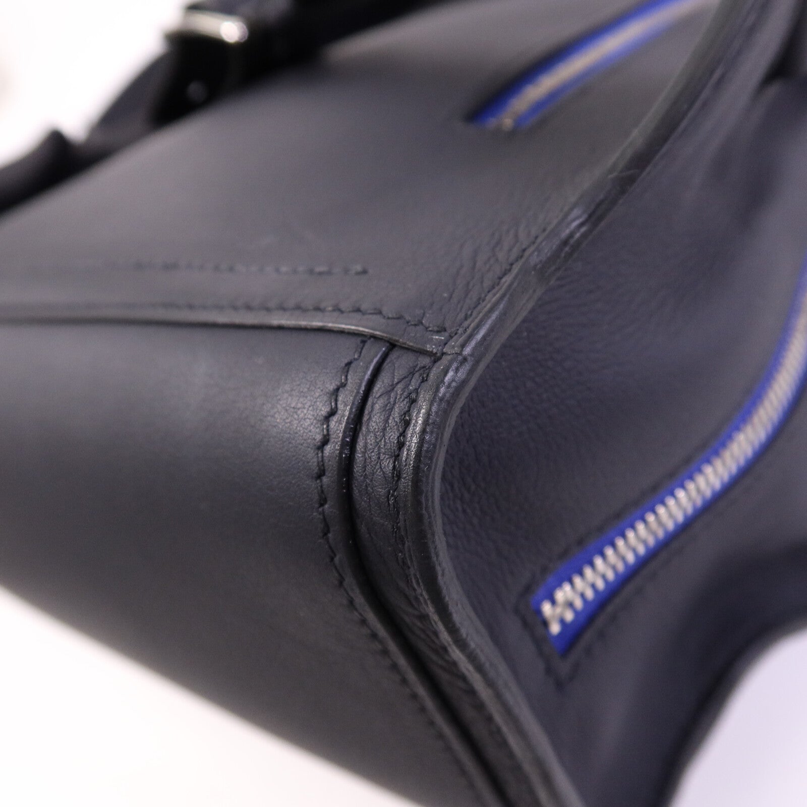HERMES Swift皮革City Backpack 27銀扣背包Blue Nuit