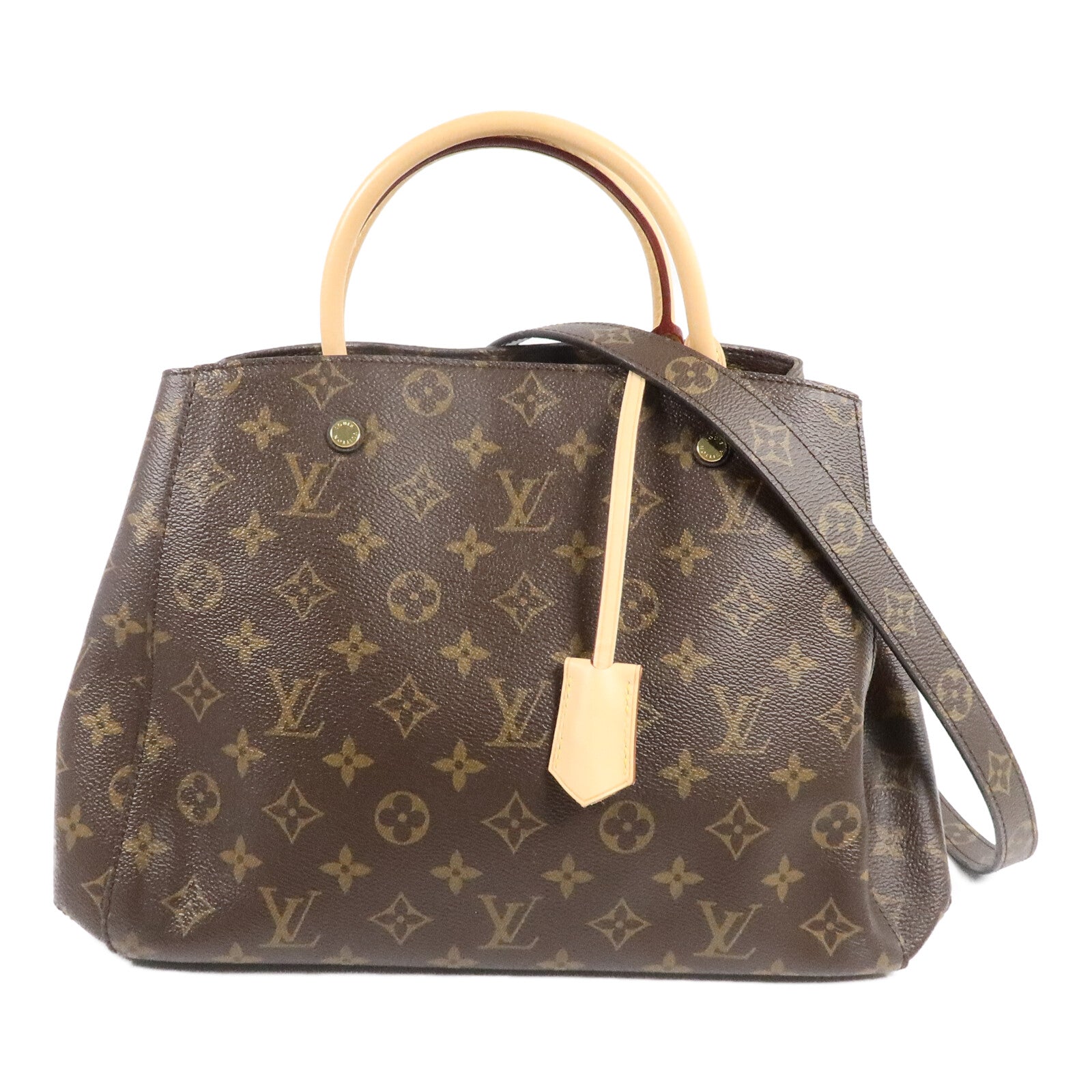 LOUIS VUITTON Monogram Montaigne MM手挽肩背兩用袋