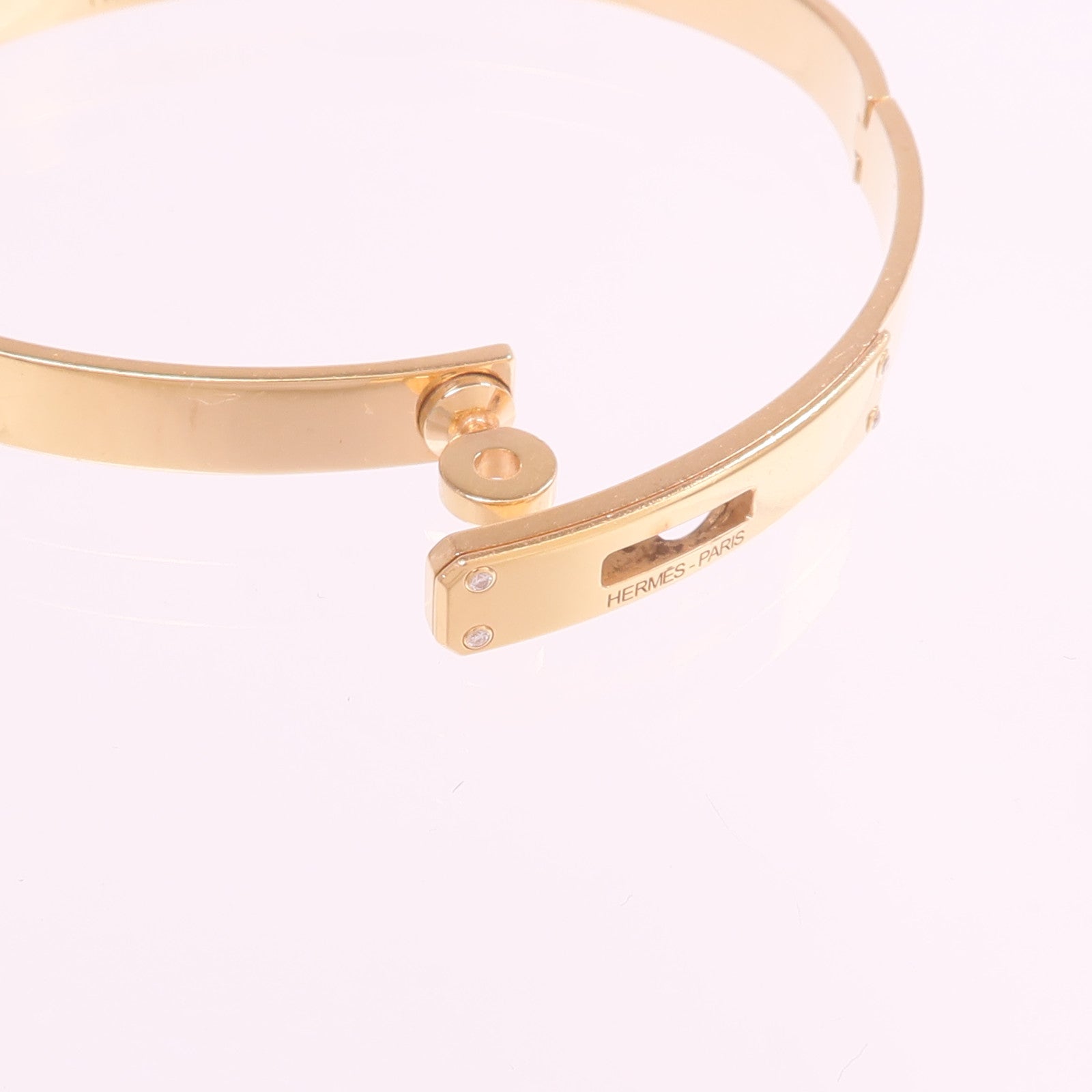 HERMES 18K玫瑰金Kelly Bracelet手鐲