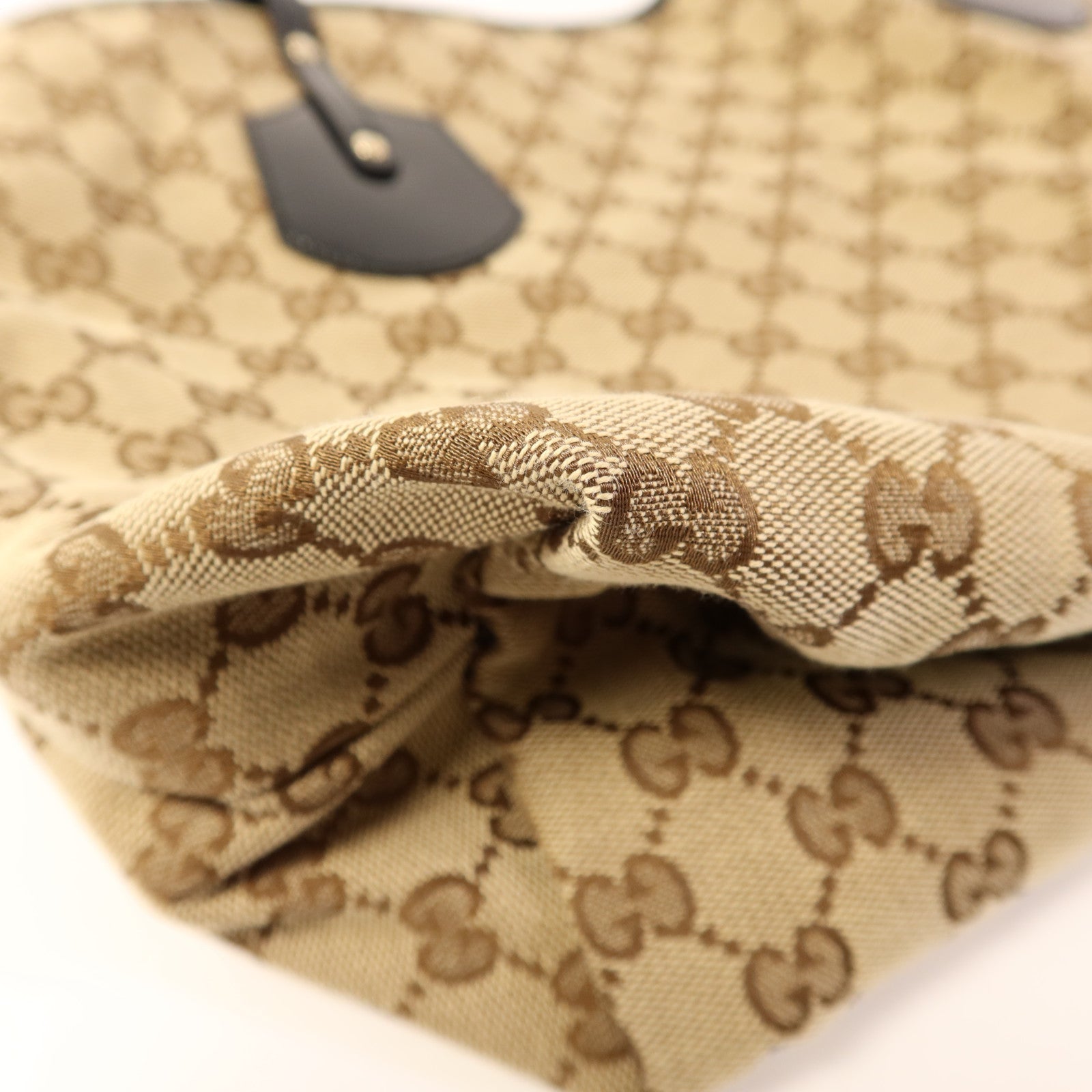 GUCCI 帆布Jolie Tote金扣肩背袋/手挽袋