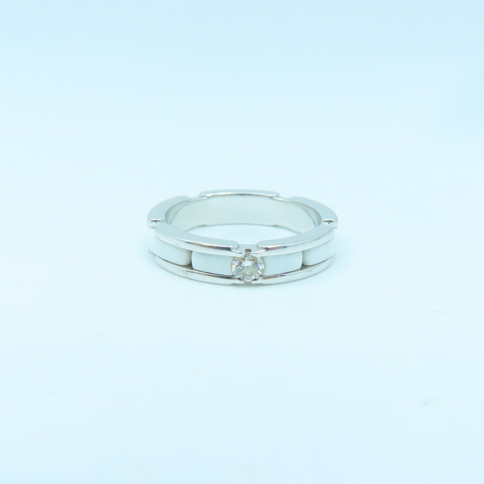 CHANEL 18K white gold Ultra Ring ring silver
