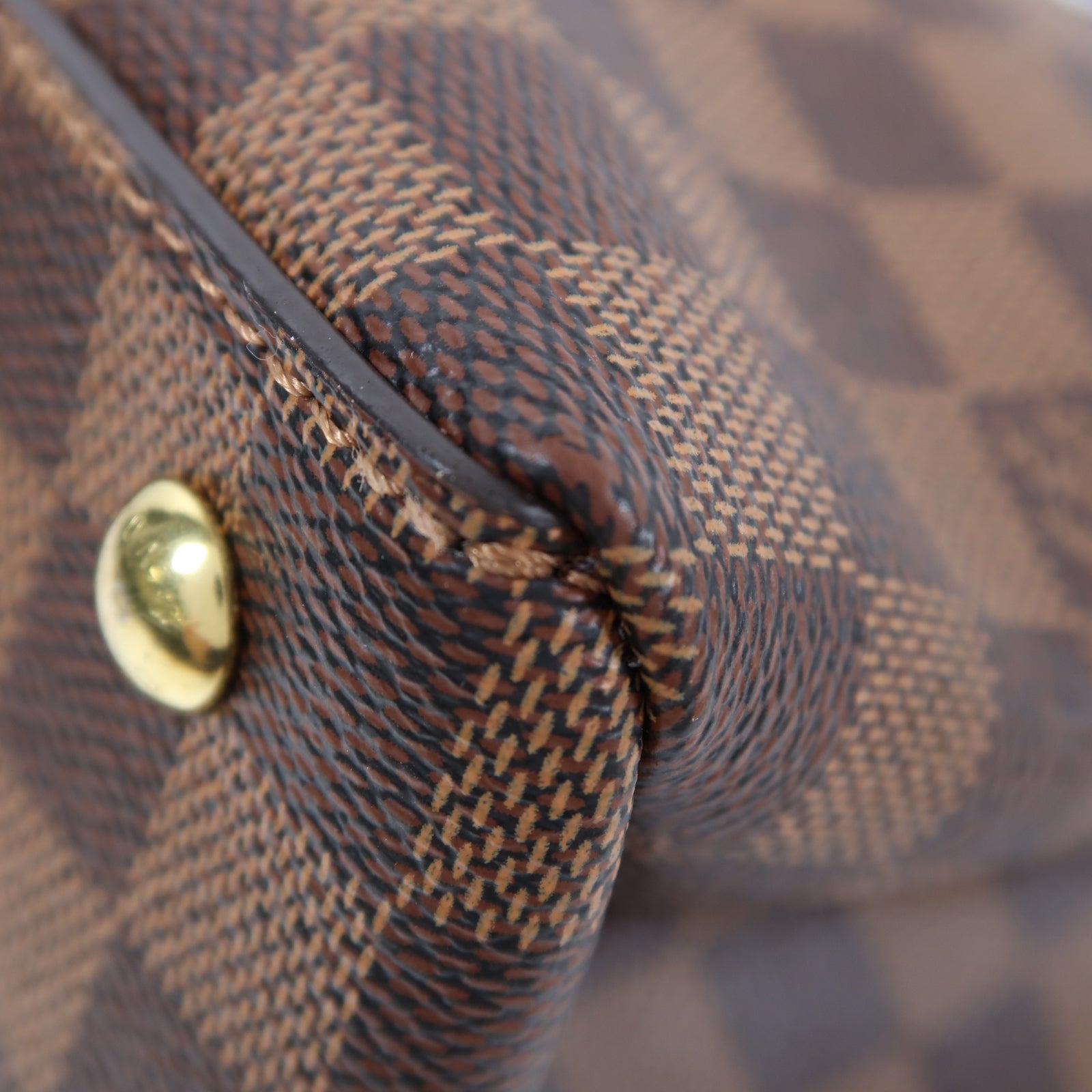 LOUIS VUITTON (PRICE DOWN) LV GHW Riverside 2 Way Bag N40050 Damier Ebene Brown/Black
