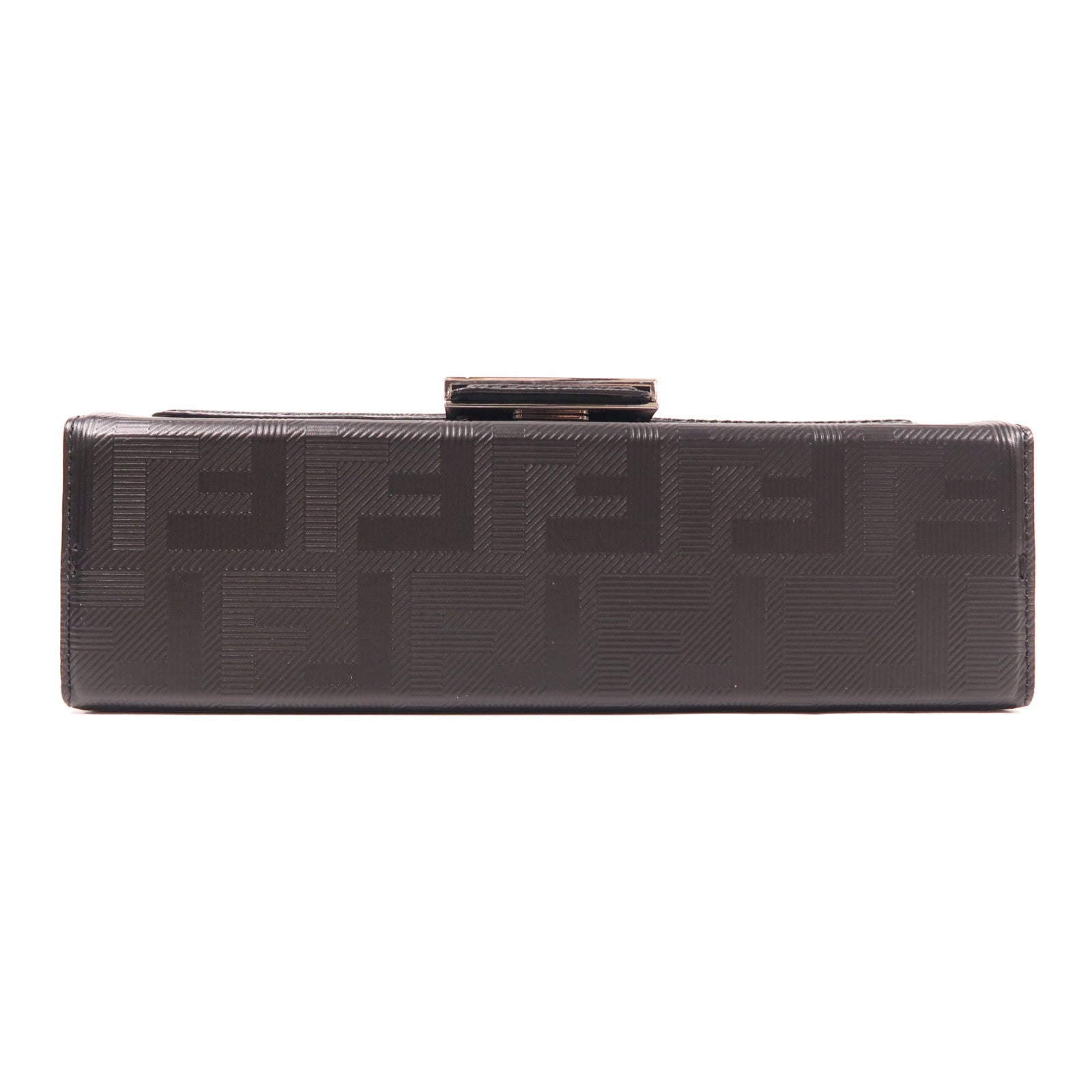FENDI 牛皮皮革Baguette Soft Trunk銀扣手挽肩背兩用袋