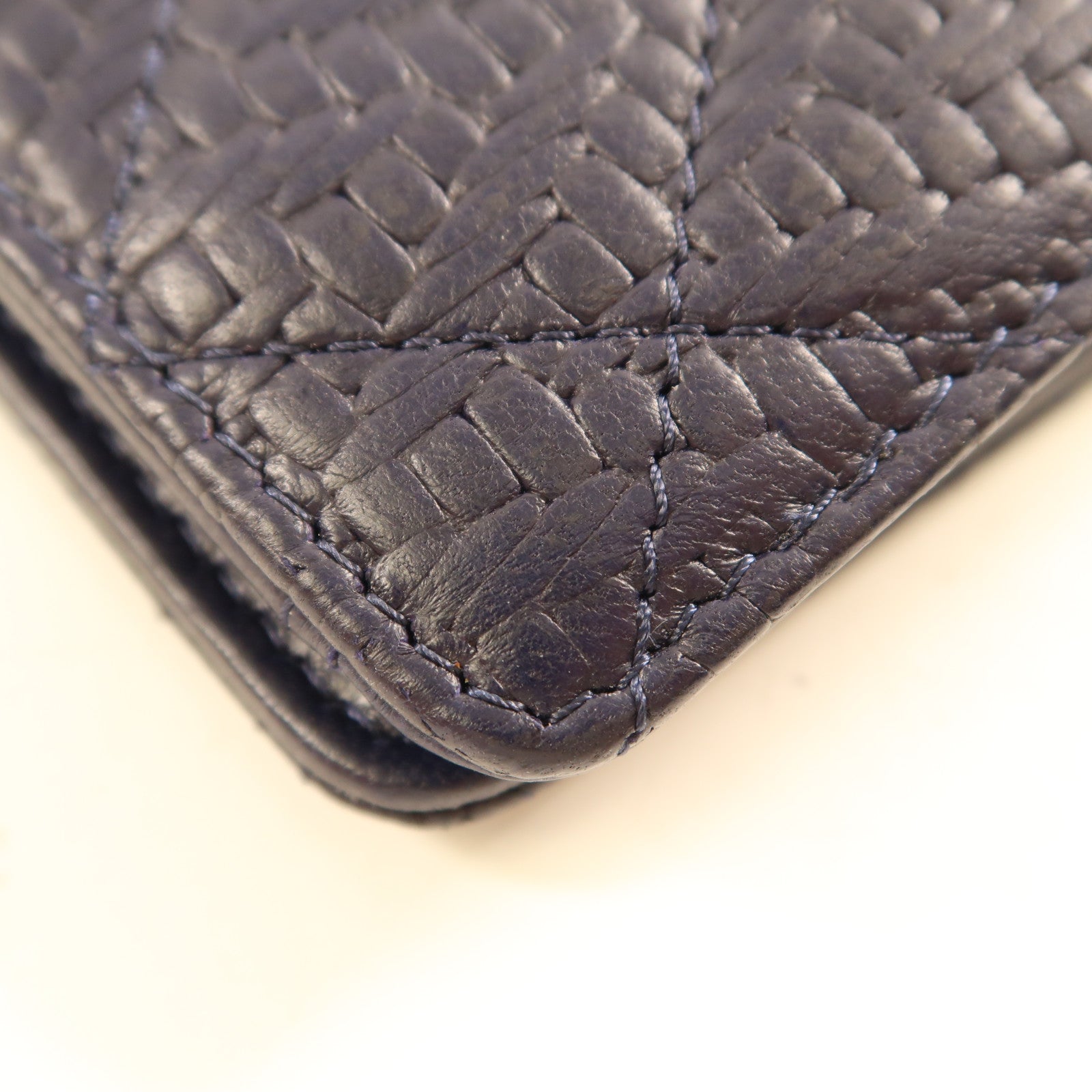CHANEL 【激減優惠】羊皮皮革Long Wallet銀扣長錢包