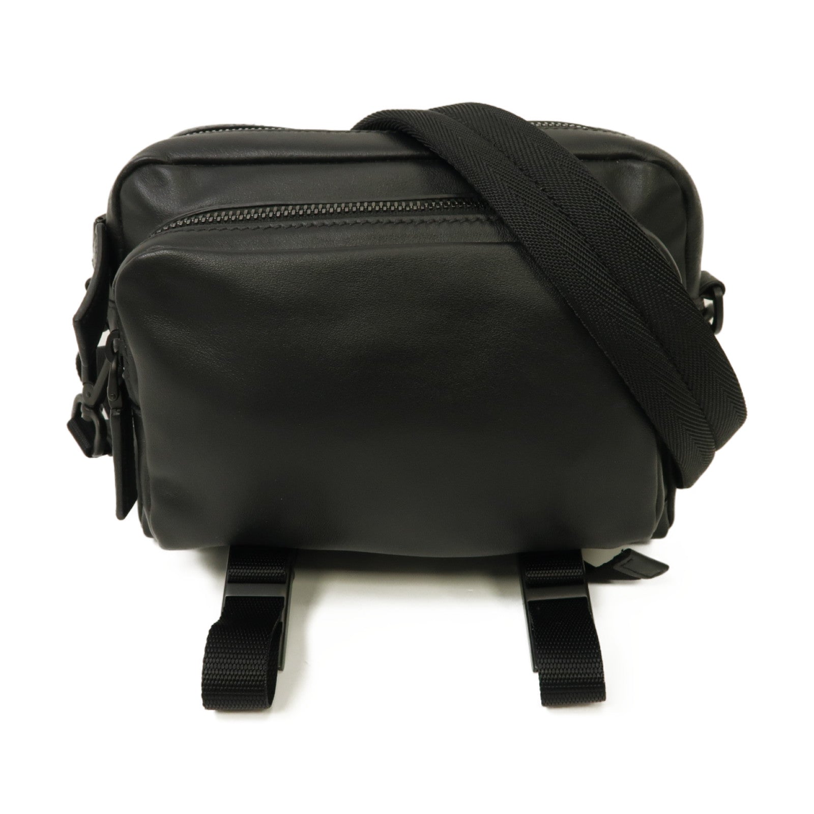PRADA 牛皮皮革Shoulder Bag肩背袋黑色