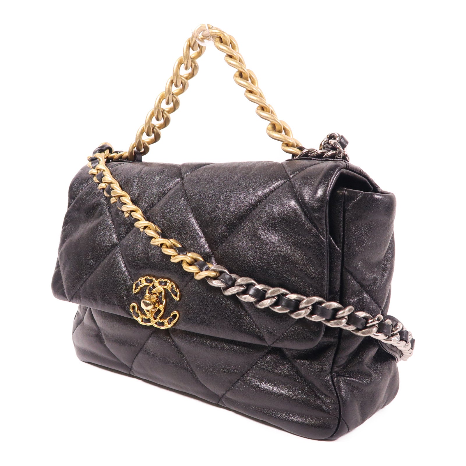 CHANEL 【激減優惠】牛皮皮革Chanel 19手挽肩背兩用袋