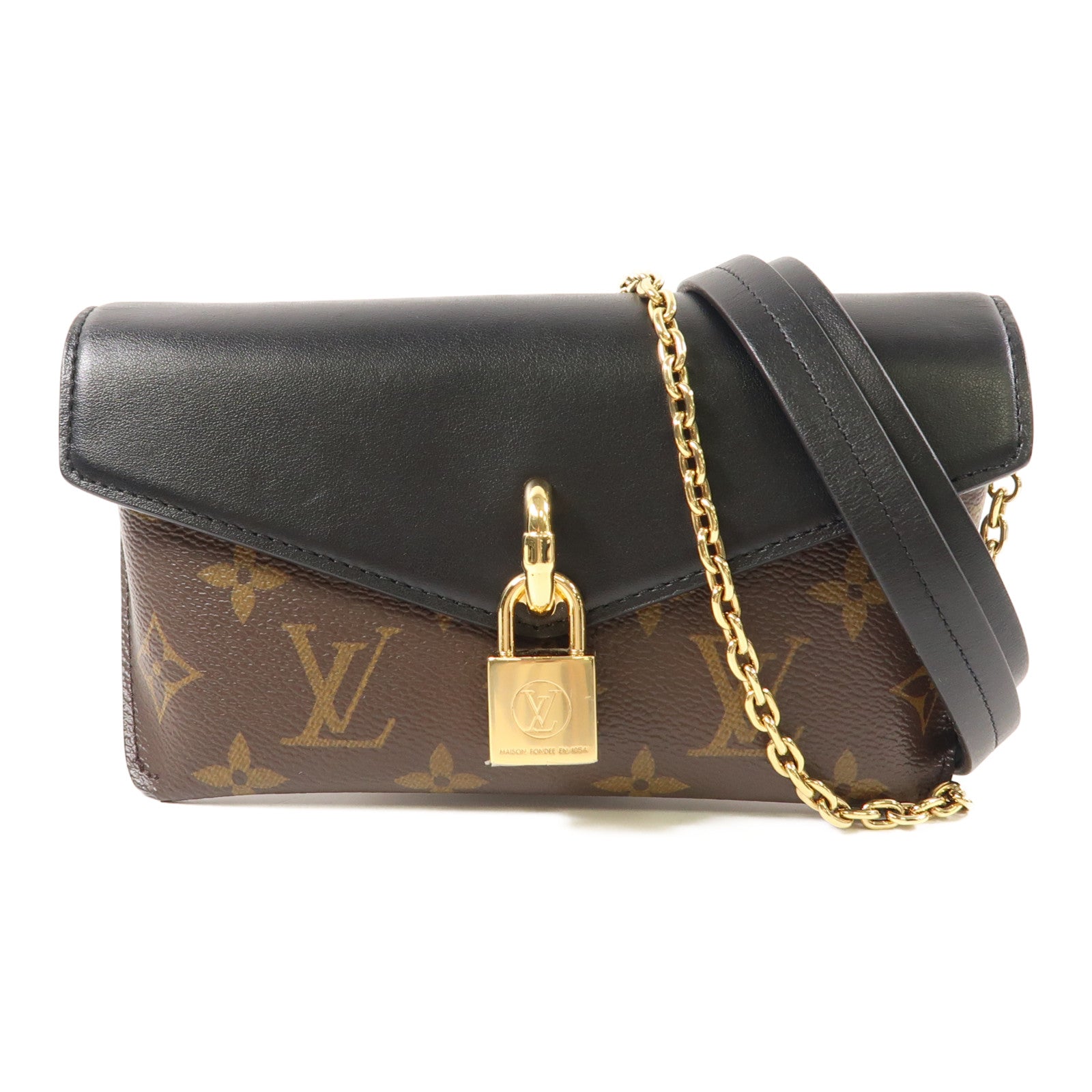 LOUIS VUITTON LV GHW Padlock On Strap 2 Way Shoulder Bag M80559 Monogram