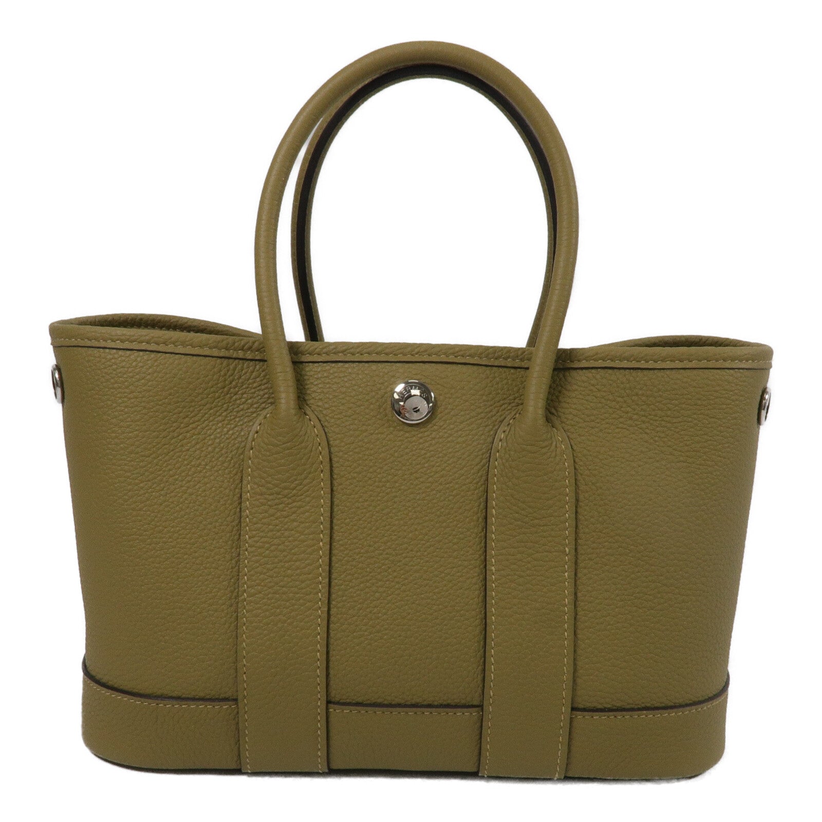 HERMES Negonda皮革Mini Garden Party手挽袋Dune