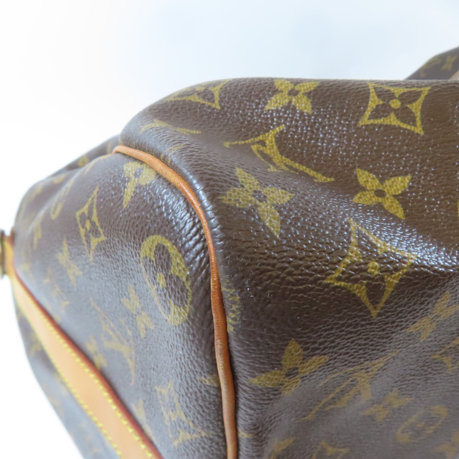 LOUIS VUITTON Monogram Keepall 45 Bandouliere金扣波士頓包啡色