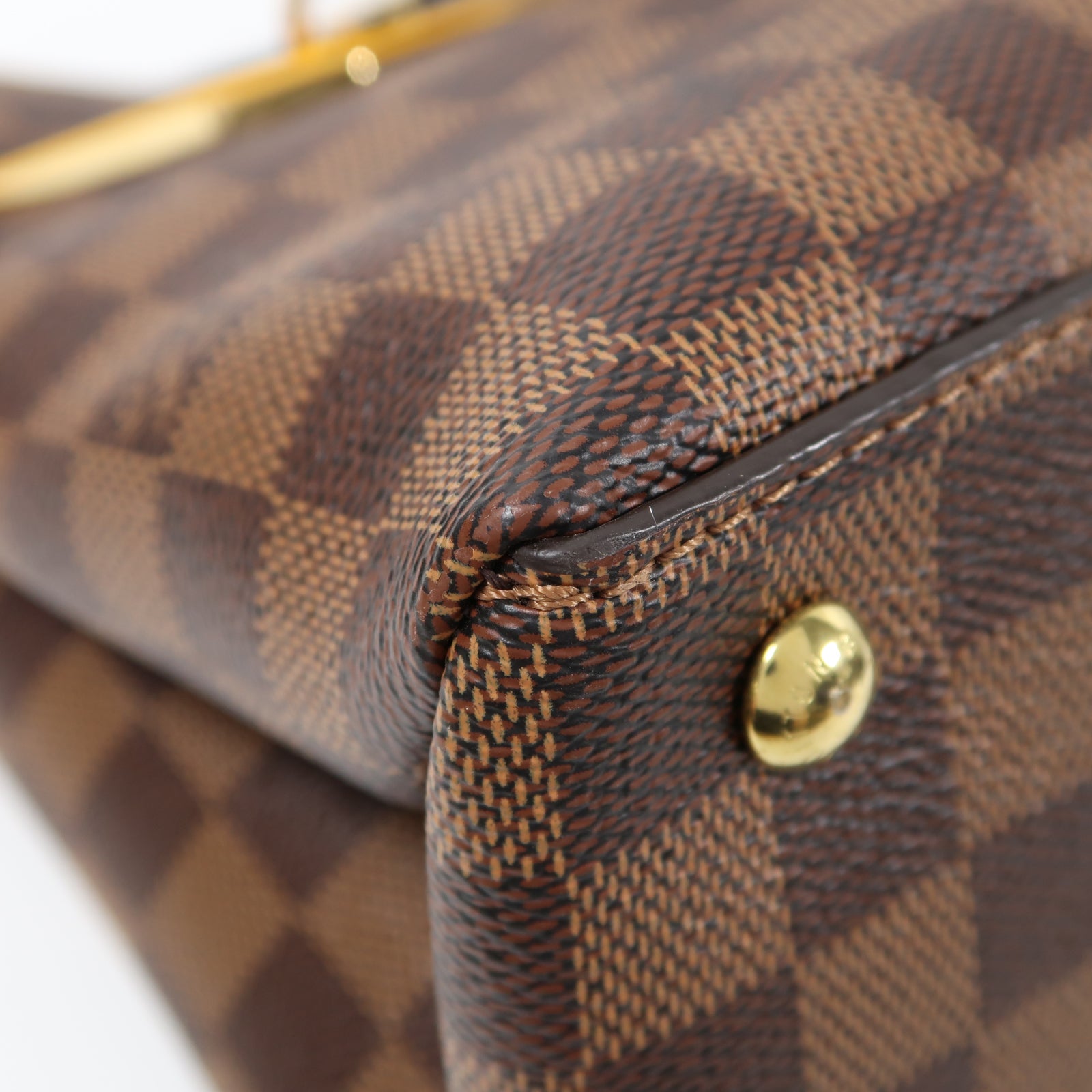 LOUIS VUITTON (PRICE DOWN) LV GHW Riverside 2 Way Bag N40050 Damier Ebene Brown/Black