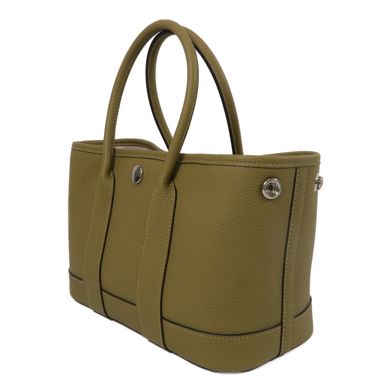 HERMES Negonda皮革Mini Garden Party手挽袋Dune