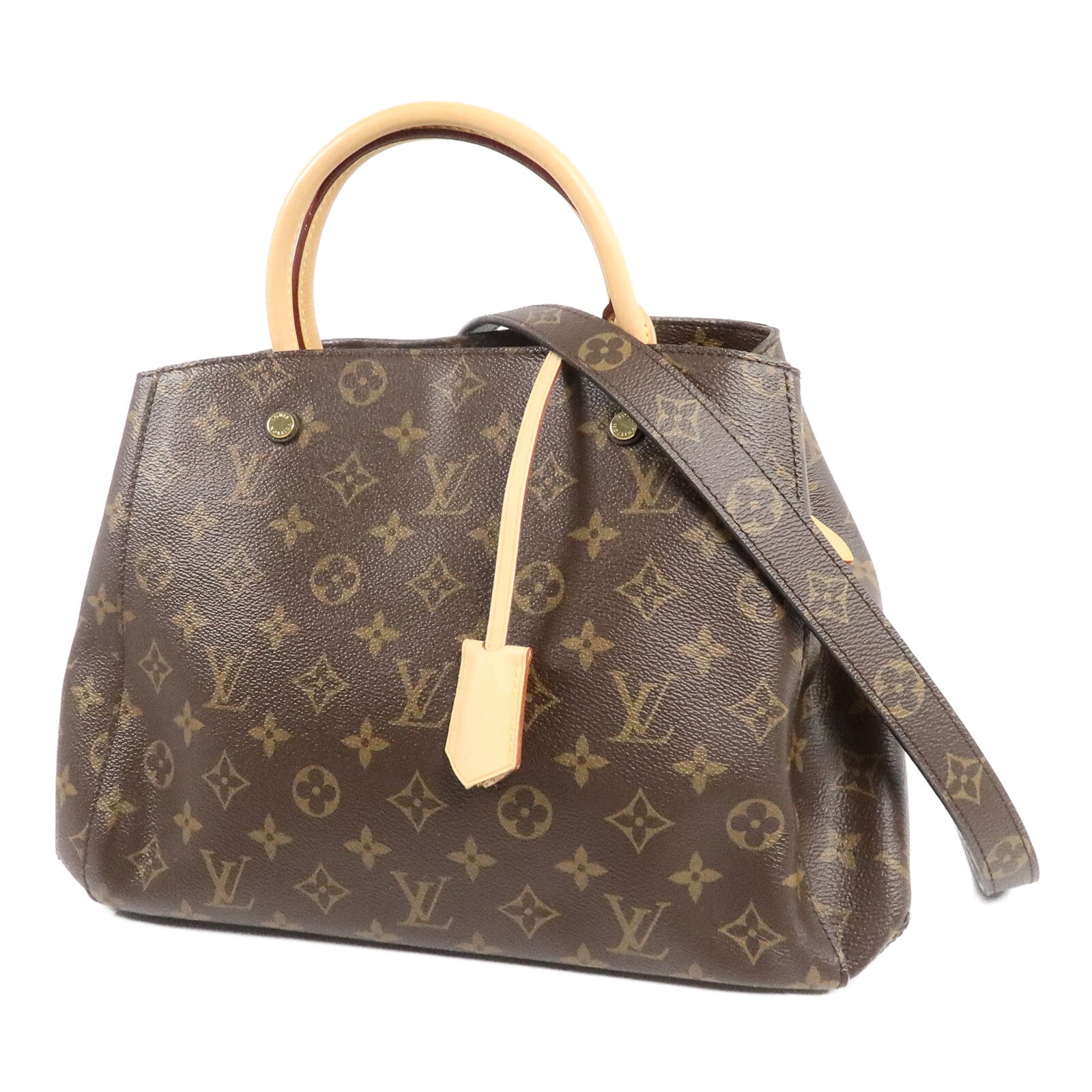 LOUIS VUITTON Monogram Montaigne MM手挽肩背兩用袋