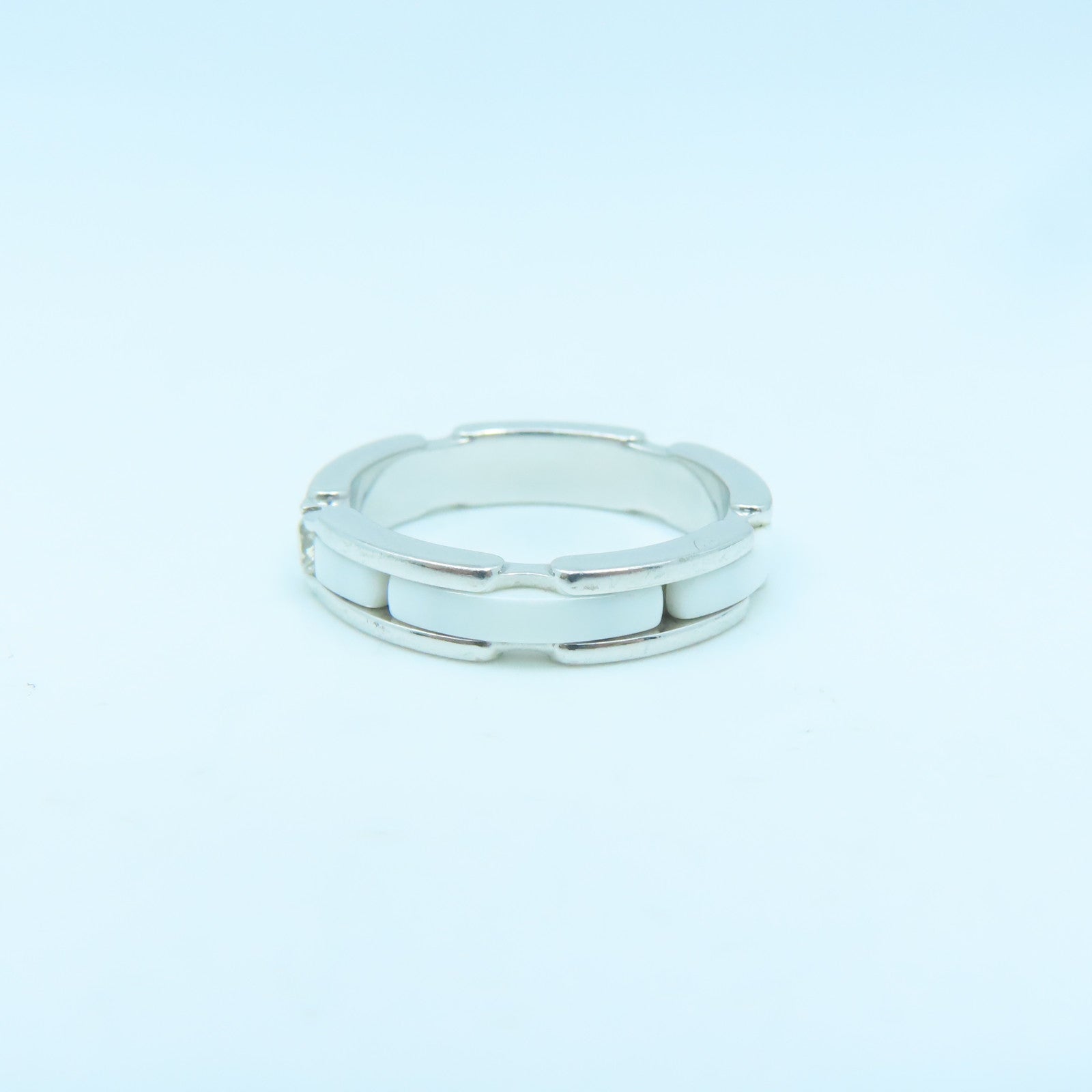 CHANEL 18K white gold Ultra Ring ring silver