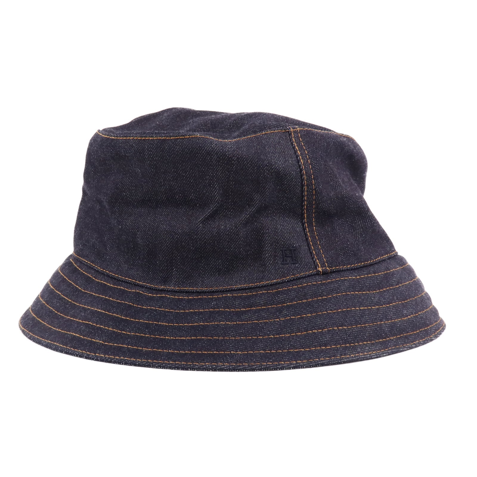 HERMES 【激減優惠】牛仔布Homme Fred Hat帽子