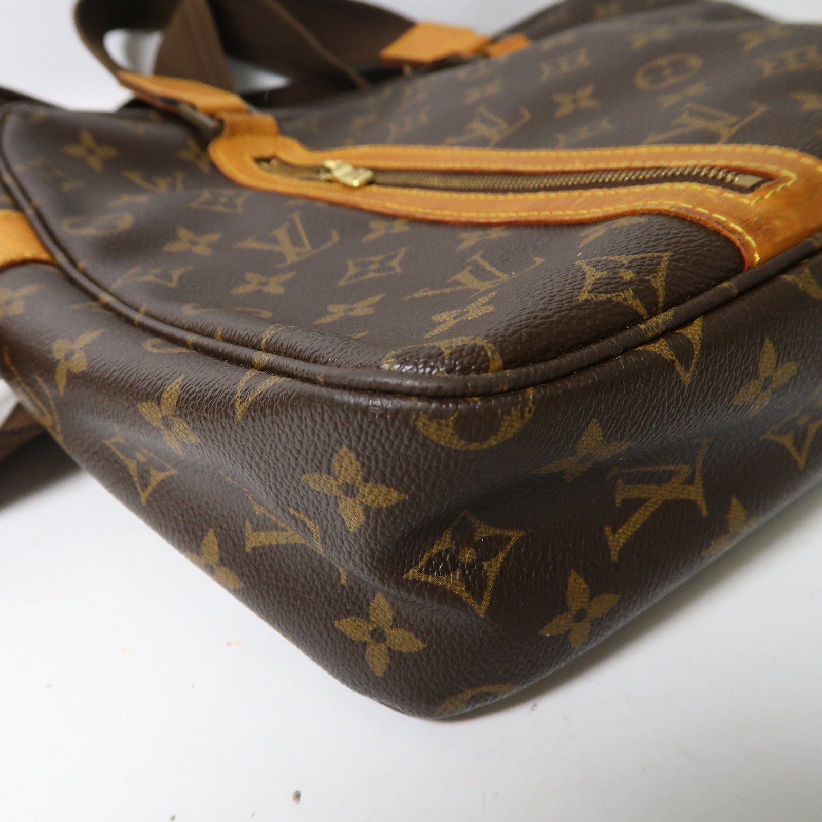 LOUIS VUITTON Monogram Sac Bosphore金扣手挽肩背兩用袋啡色