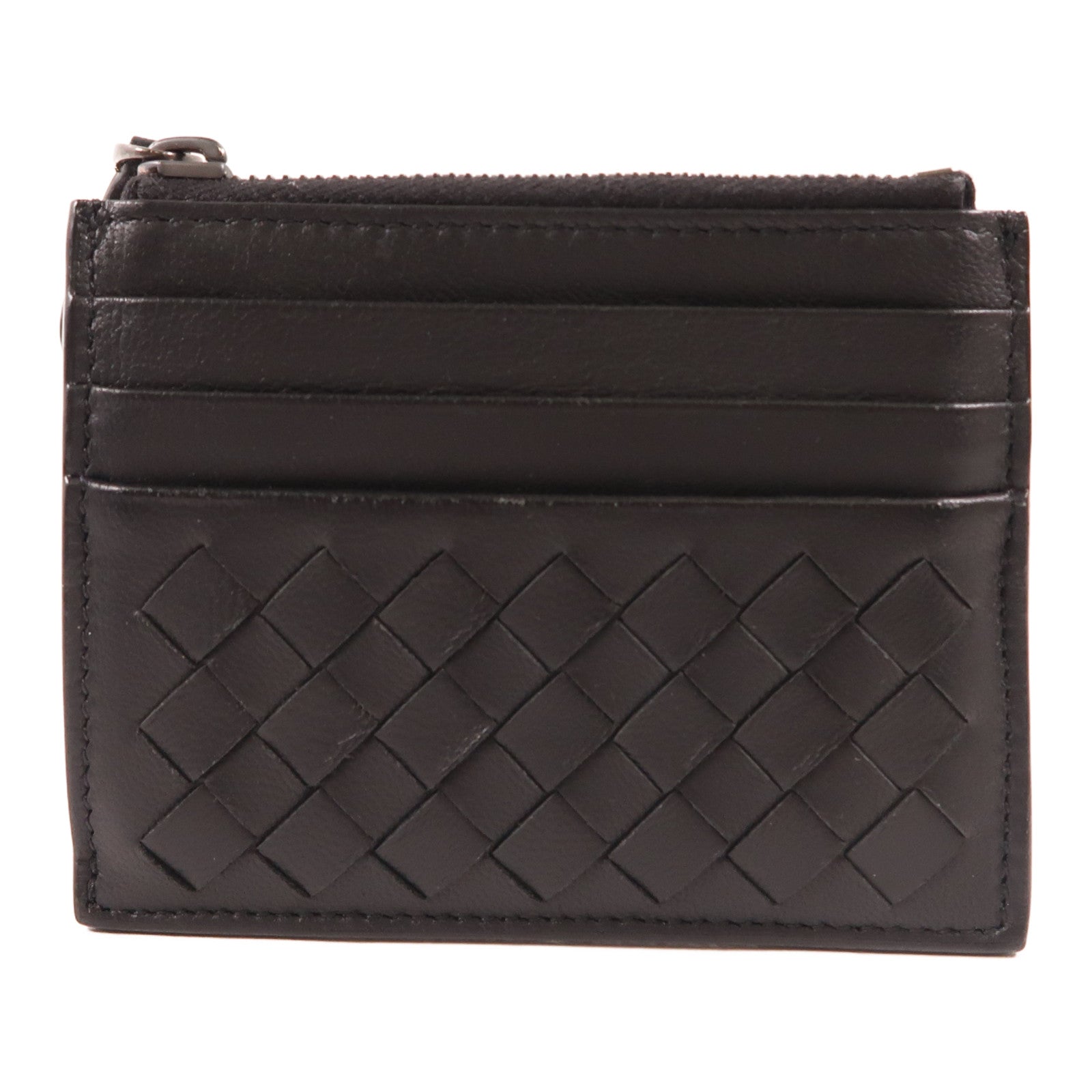 BOTTEGA VENETA 織紋皮革Coin/Card Case卡片套/零錢包黑色