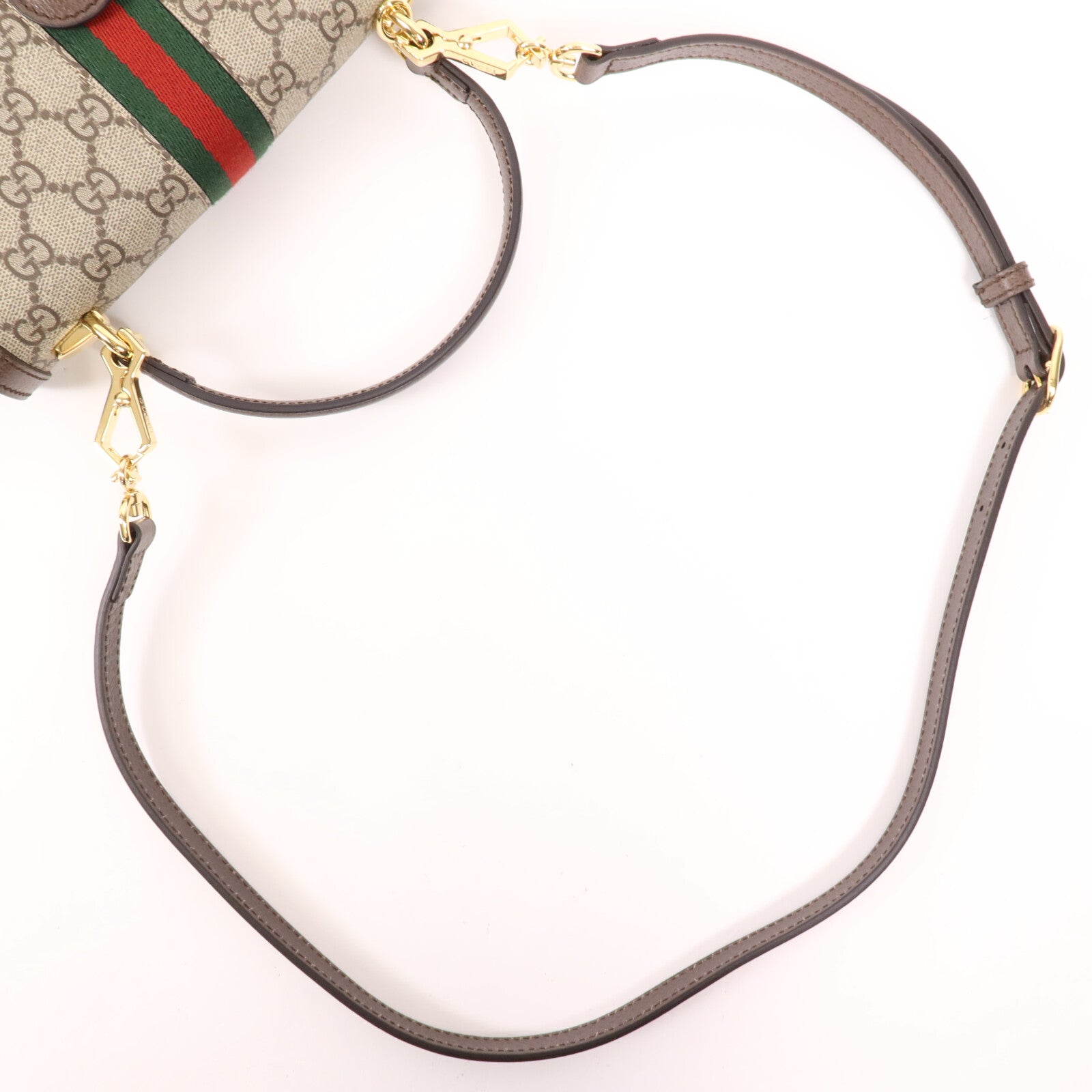 GUCCI 塗層帆布/皮革Medium Top Handle金扣手挽肩背兩用袋