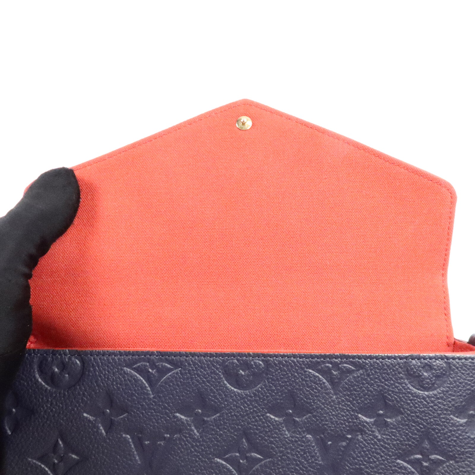 LOUIS VUITTON Monogram Empreinte Pochette Felicie金扣肩背袋