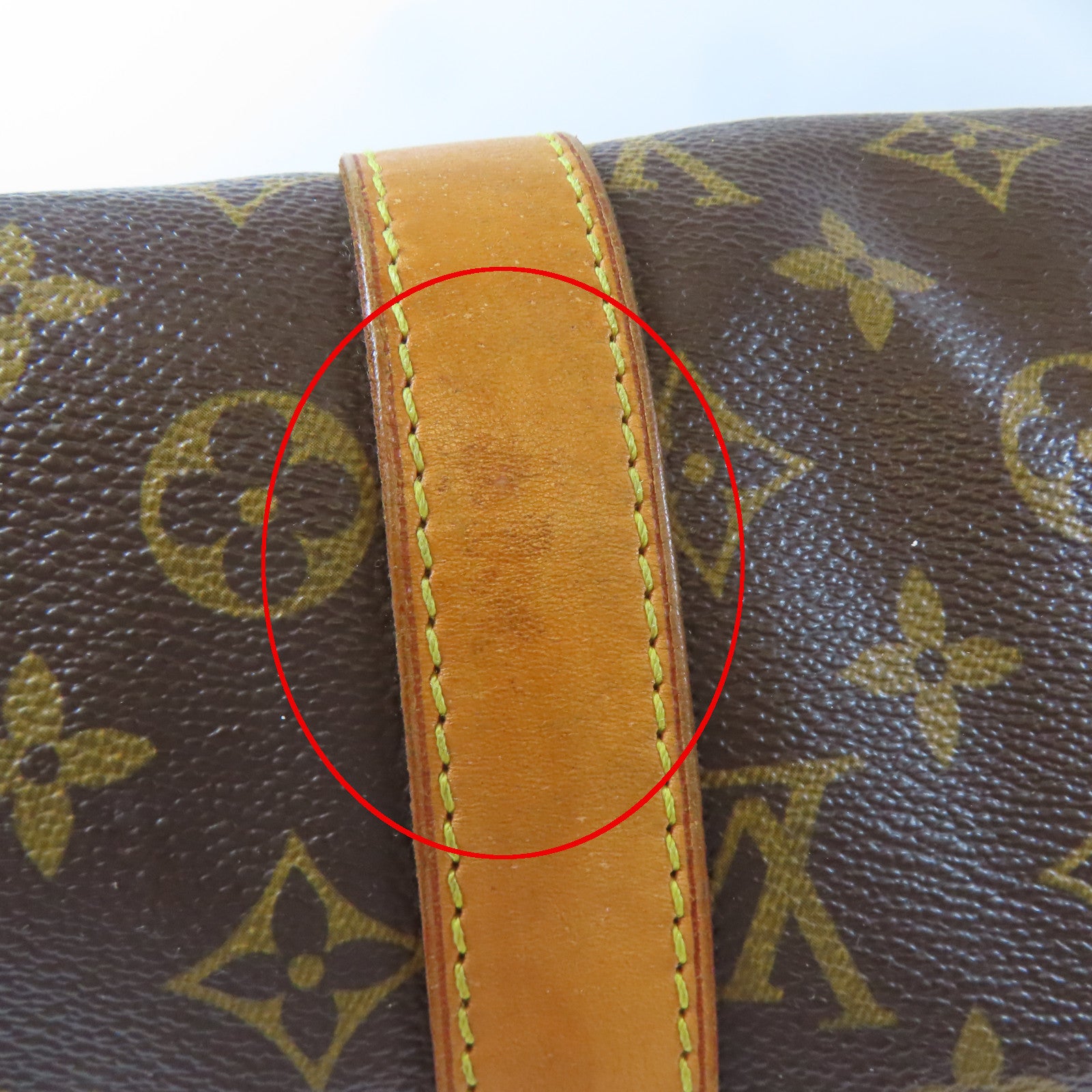 LOUIS VUITTON Monogram Keepall 45 Bandouliere金扣波士頓包啡色