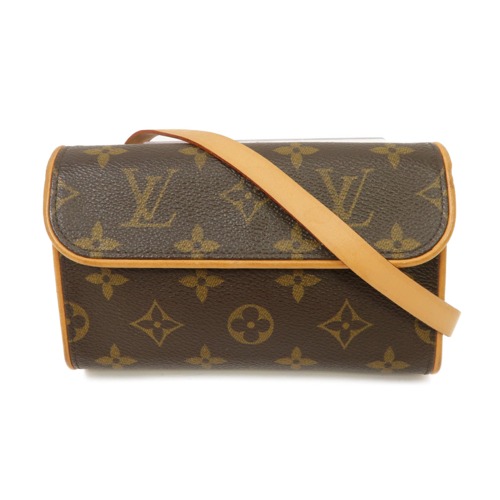 LOUIS VUITTON Monogram Pochette Florentine金扣腰包啡色