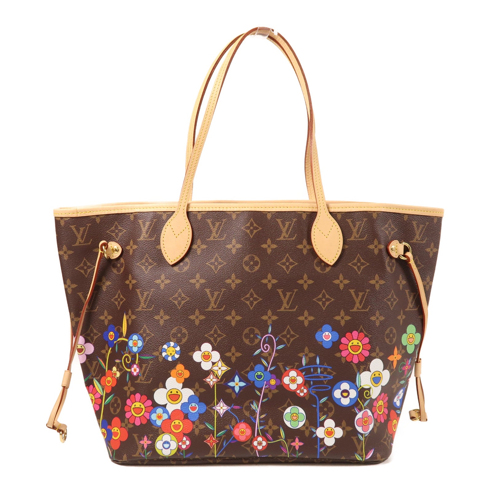 LOUIS VUITTON Monogram LV x TM Neverfull MM金扣肩背袋