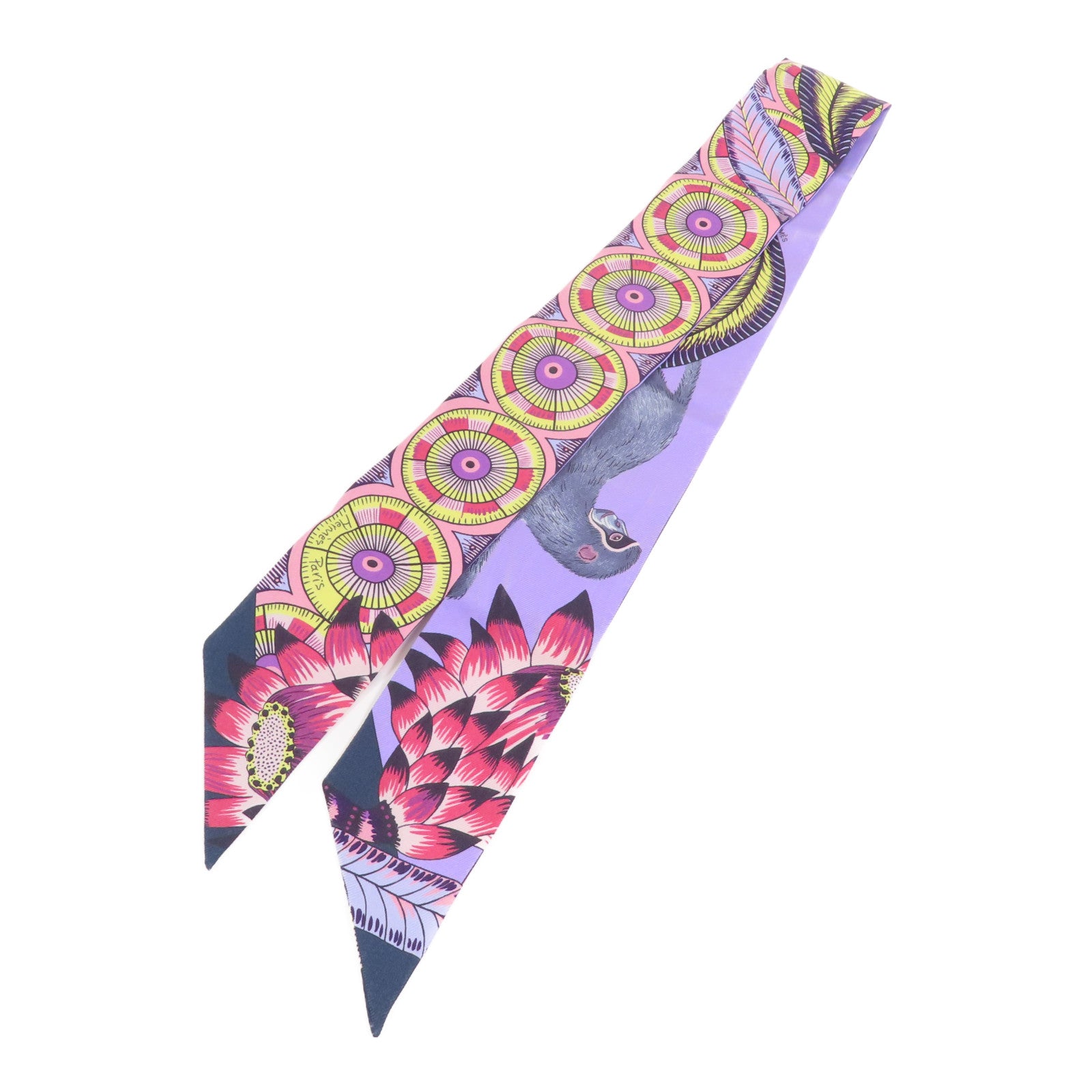 HERMES 【激減優惠】絲質Twilly絲巾