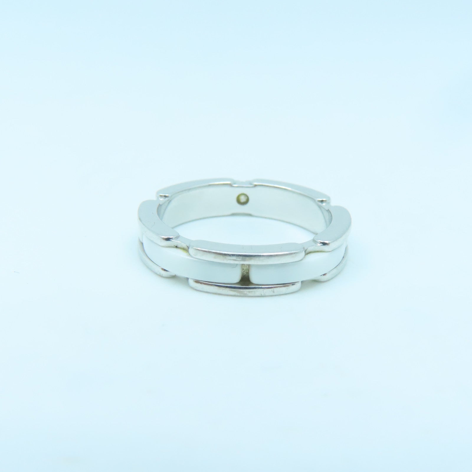 CHANEL 18K white gold Ultra Ring ring silver