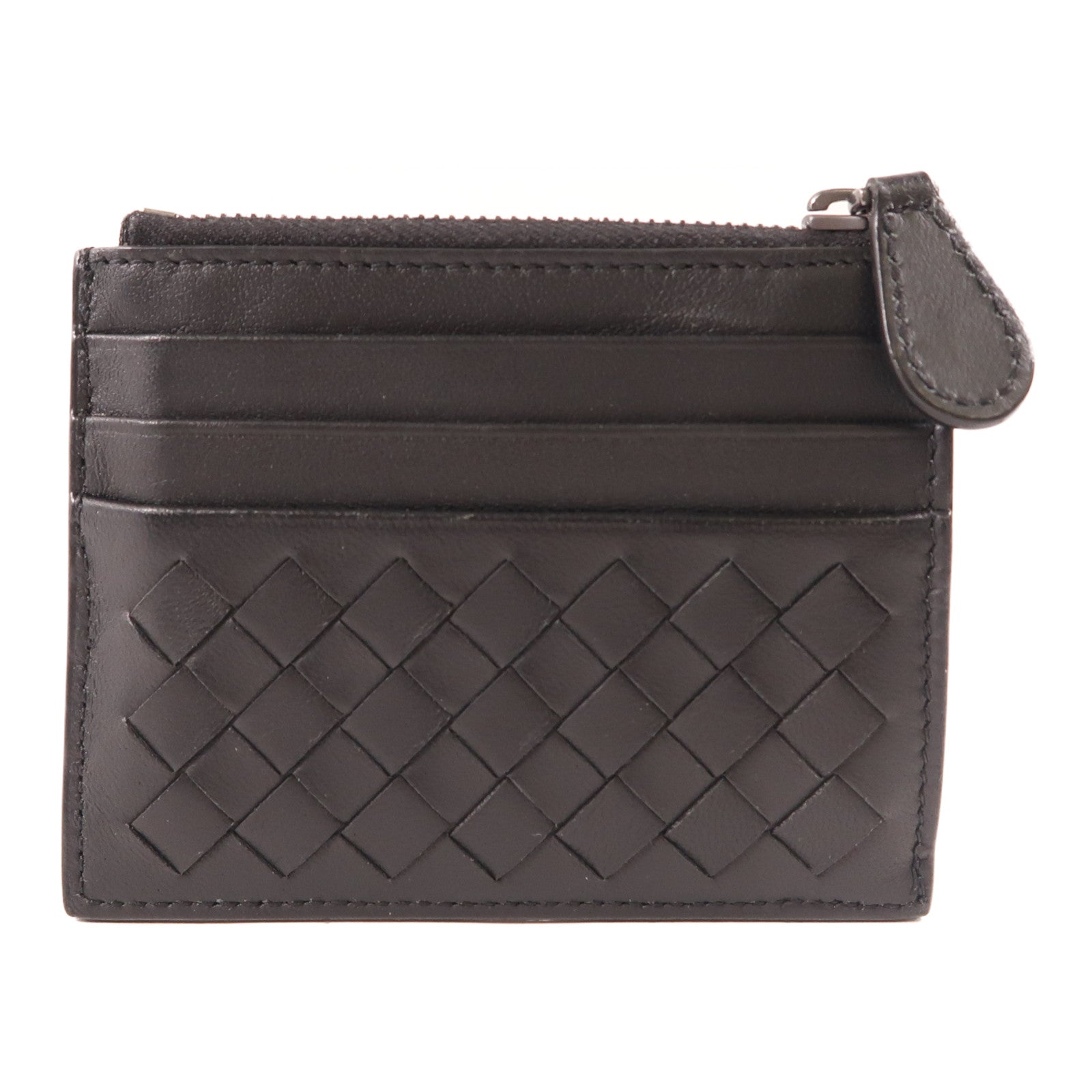 BOTTEGA VENETA 織紋皮革Coin/Card Case卡片套/零錢包黑色