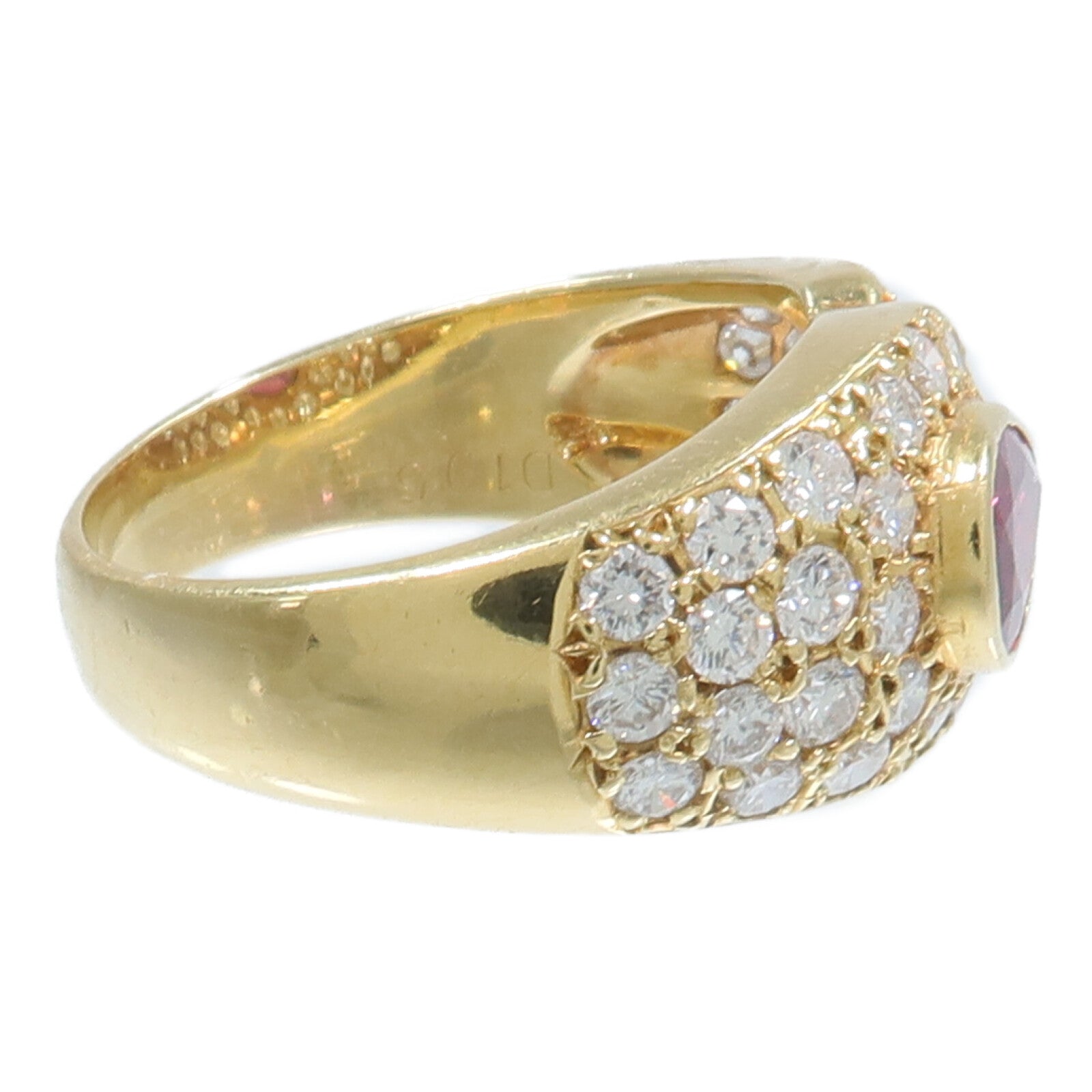 JEWELRY 18K黃金Ruby Diamond Ring紅寶石/鑽石戒指