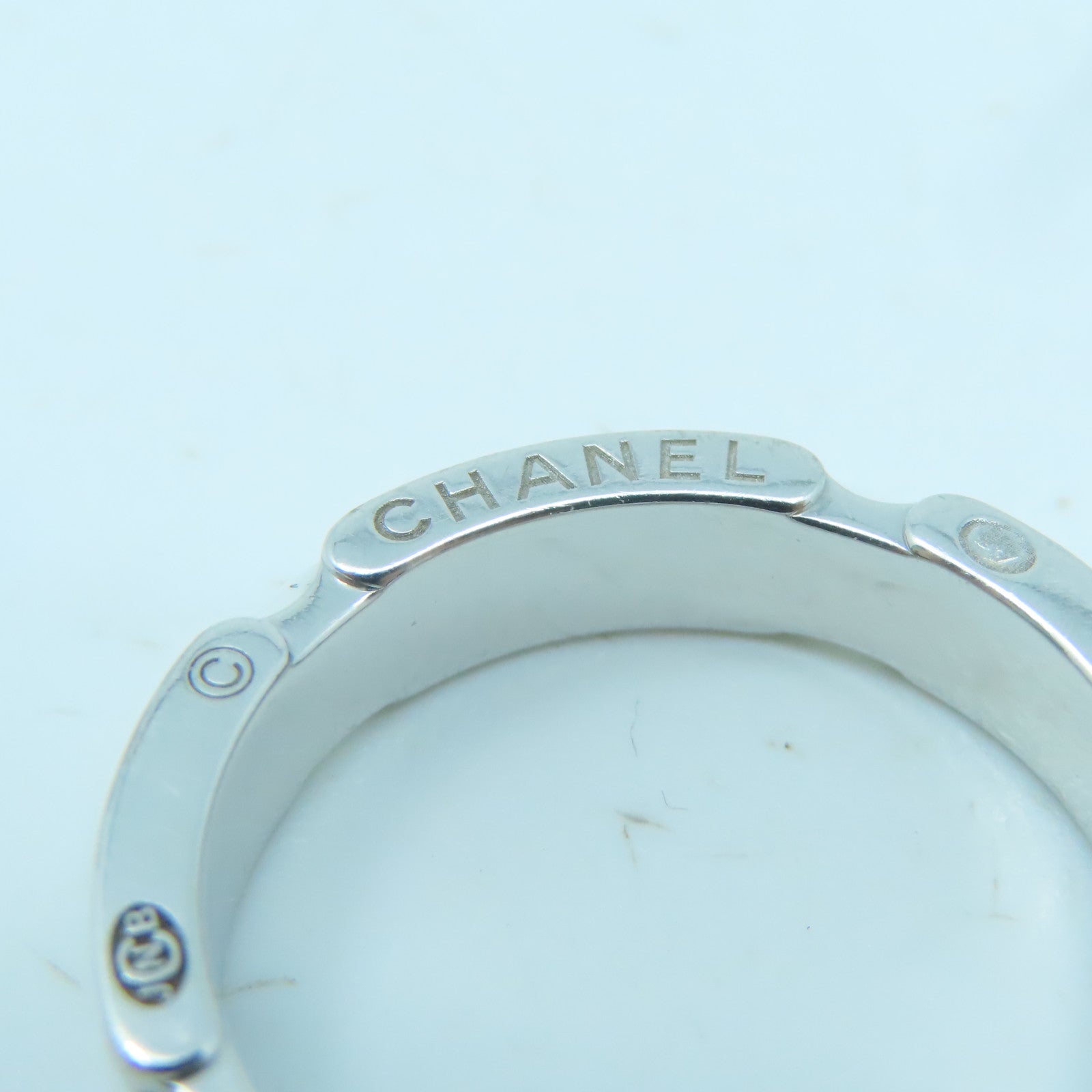 CHANEL 18K white gold Ultra Ring ring silver