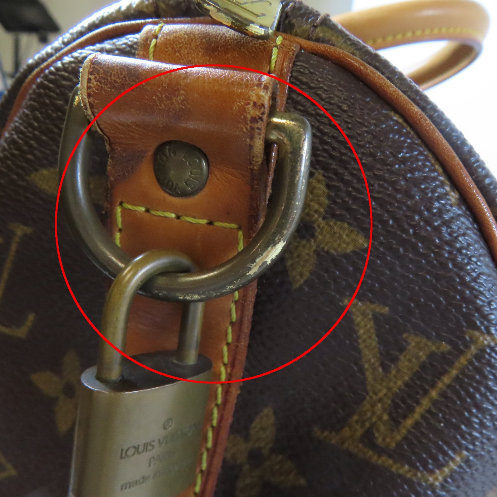 LOUIS VUITTON Monogram Keepall 45 Bandouliere金扣波士頓包啡色