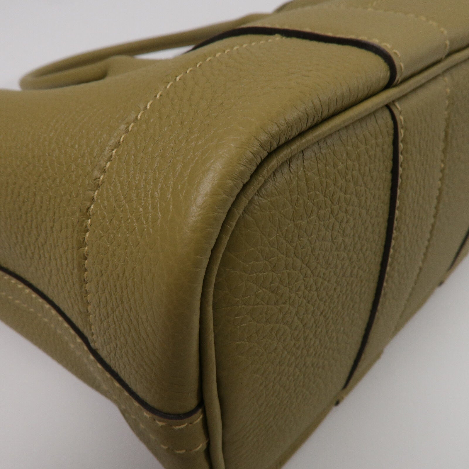 HERMES Negonda皮革Mini Garden Party手挽袋Dune