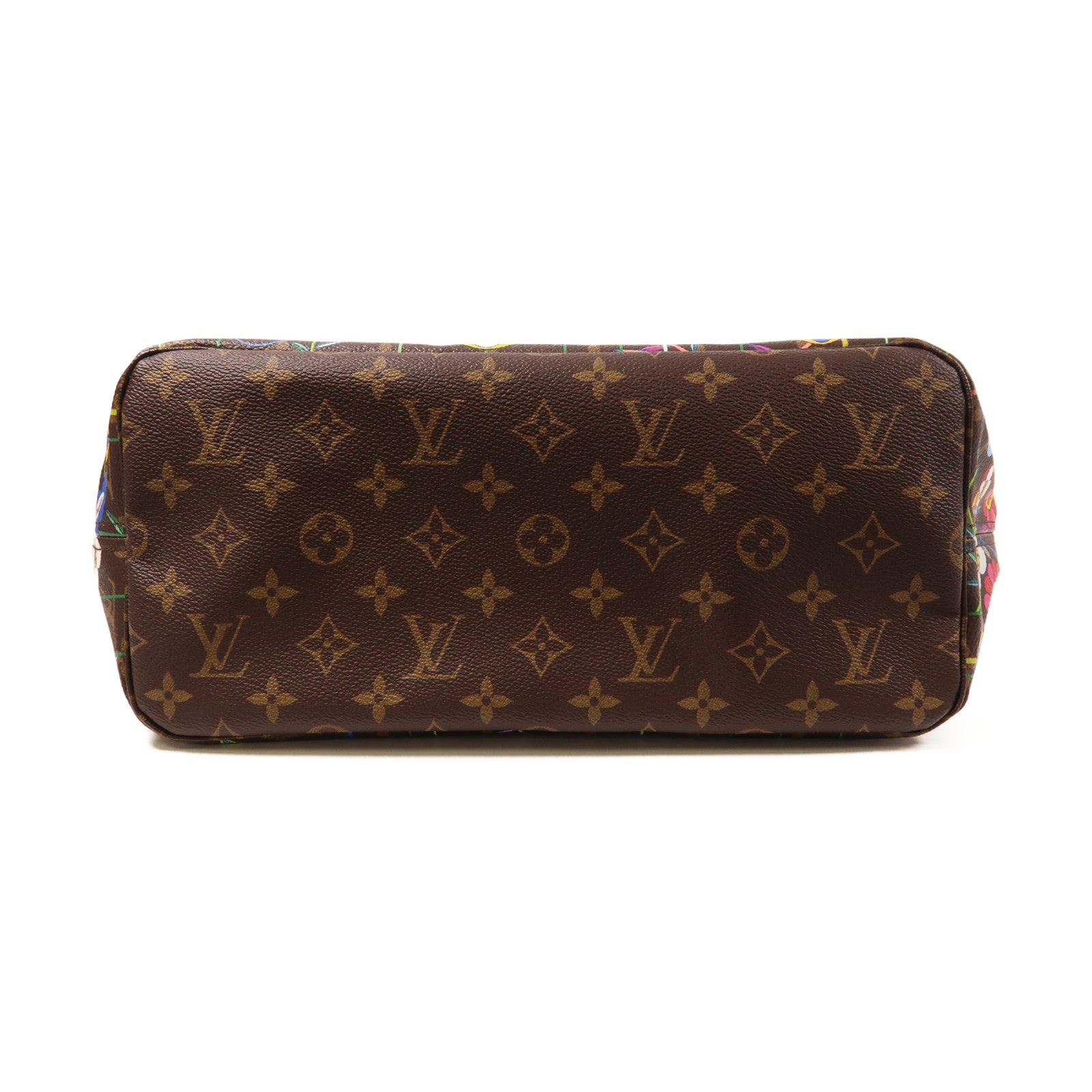 LOUIS VUITTON Monogram LV x TM Neverfull MM金扣肩背袋