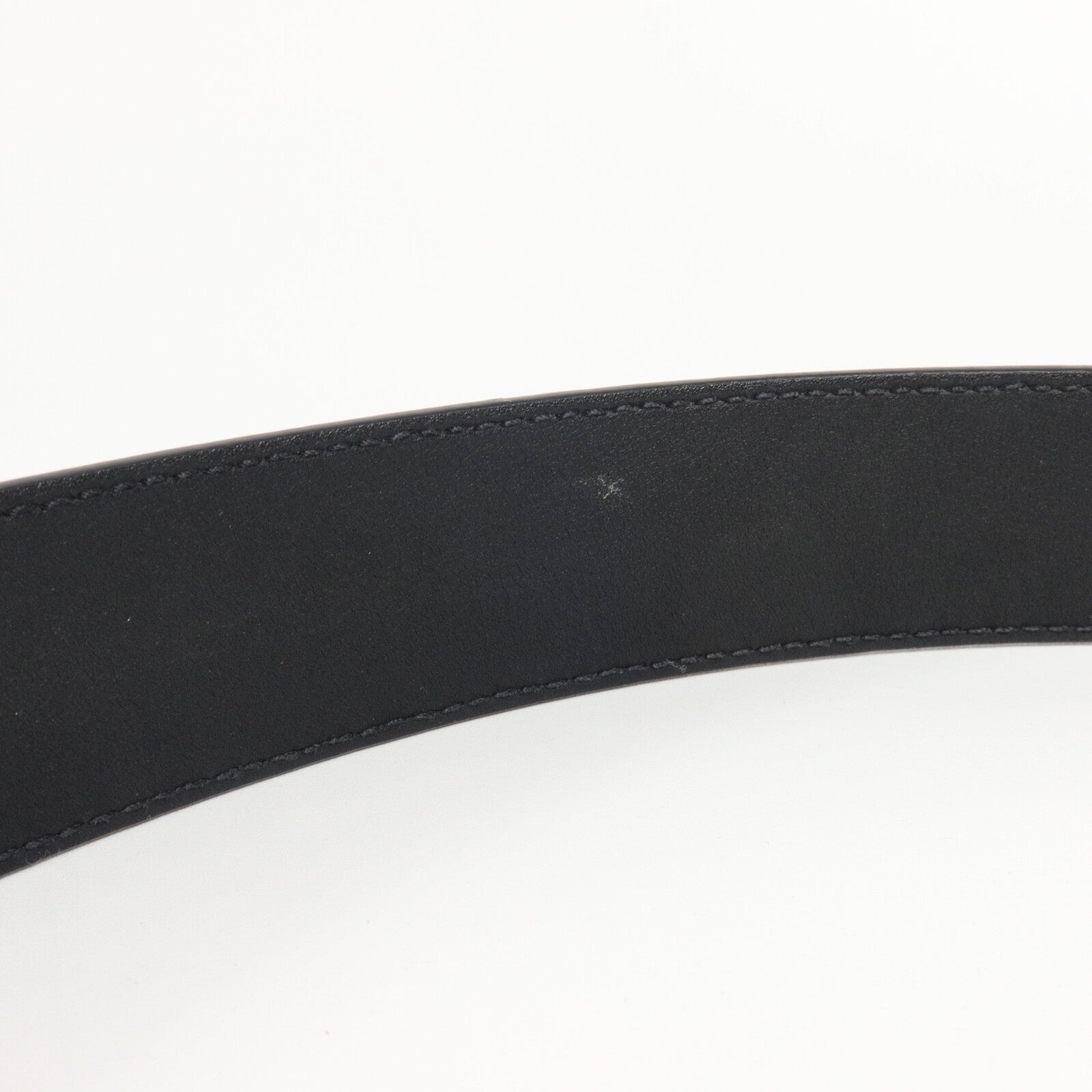 BALENCIAGA 壓花皮革BB Large Belt In Black皮帶