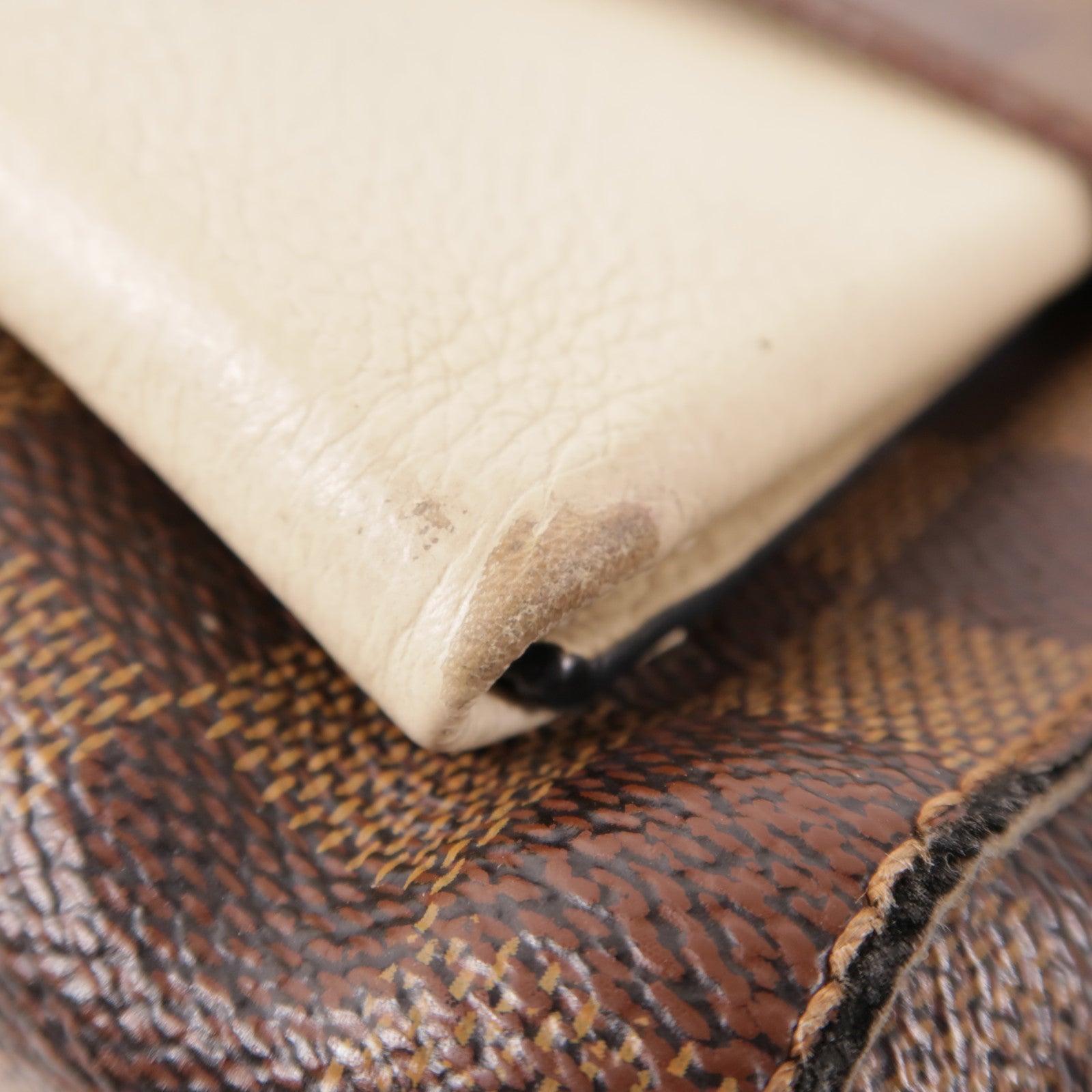 LOUIS VUITTON LV GHW Vavin PM Shoulder Bag N40113 Damier Brown/Beige