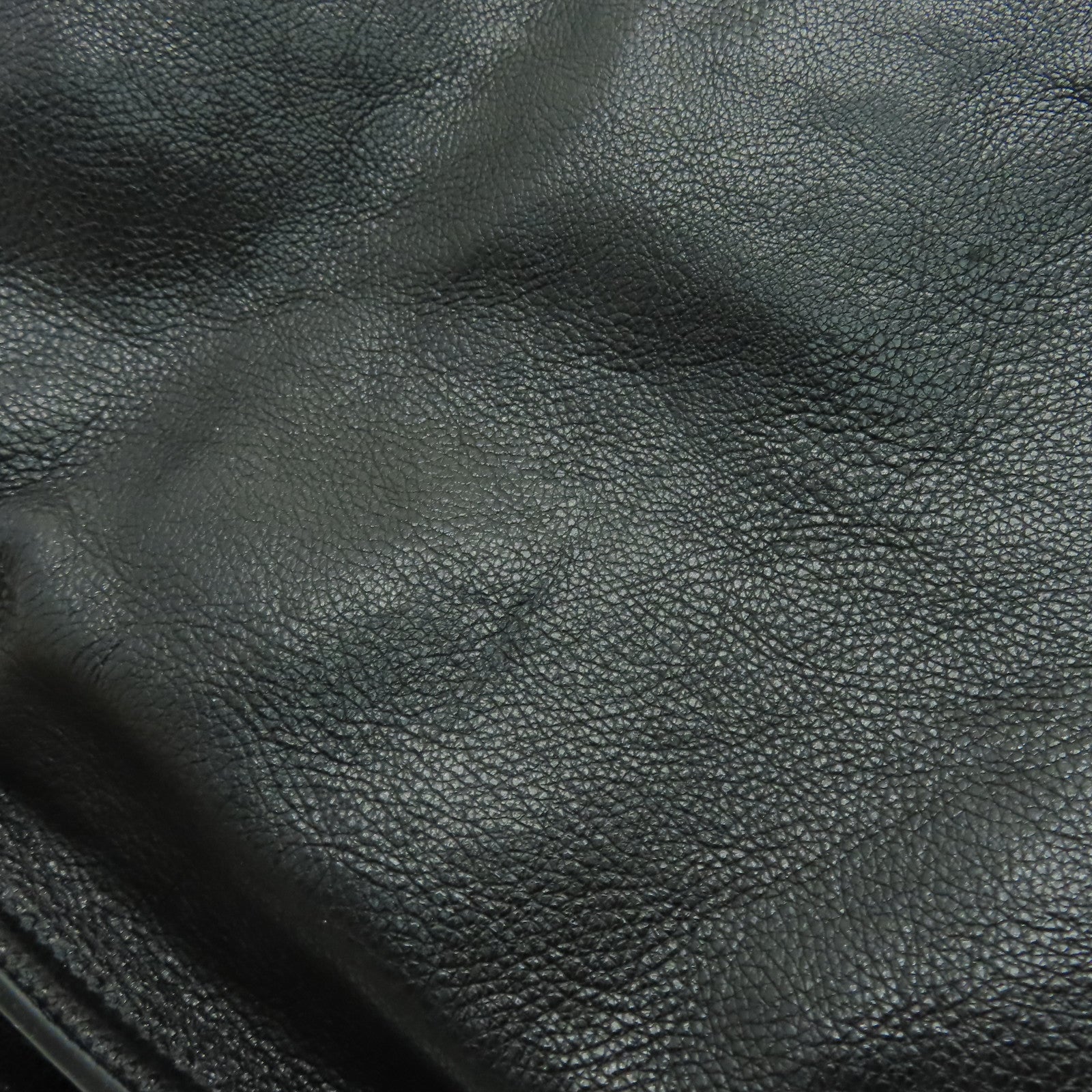 PRADA 牛皮皮革Shoulder Bag銀扣手挽肩背兩用袋黑色