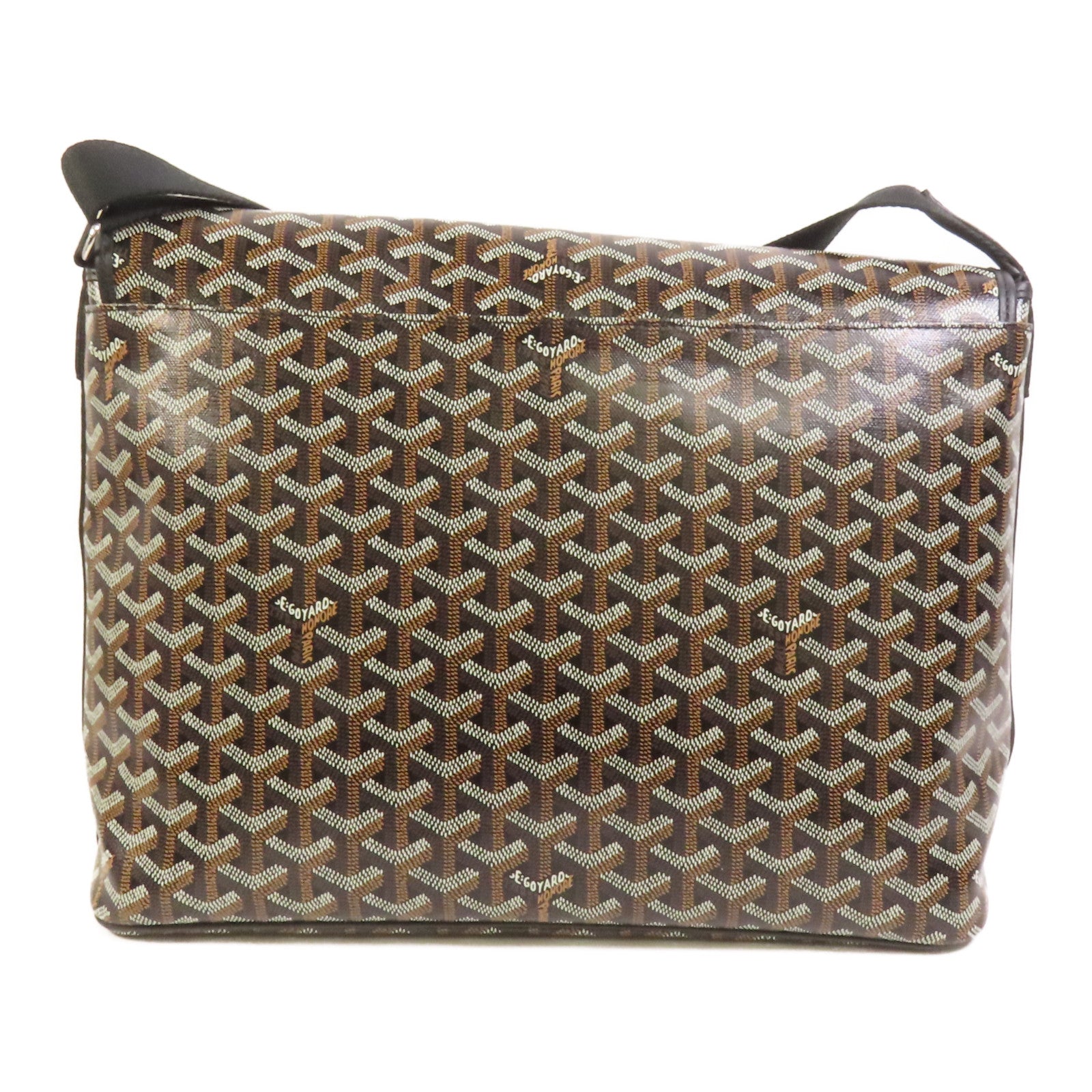 GOYARD 塗層帆布Capetien MM Messenger銀扣肩背袋