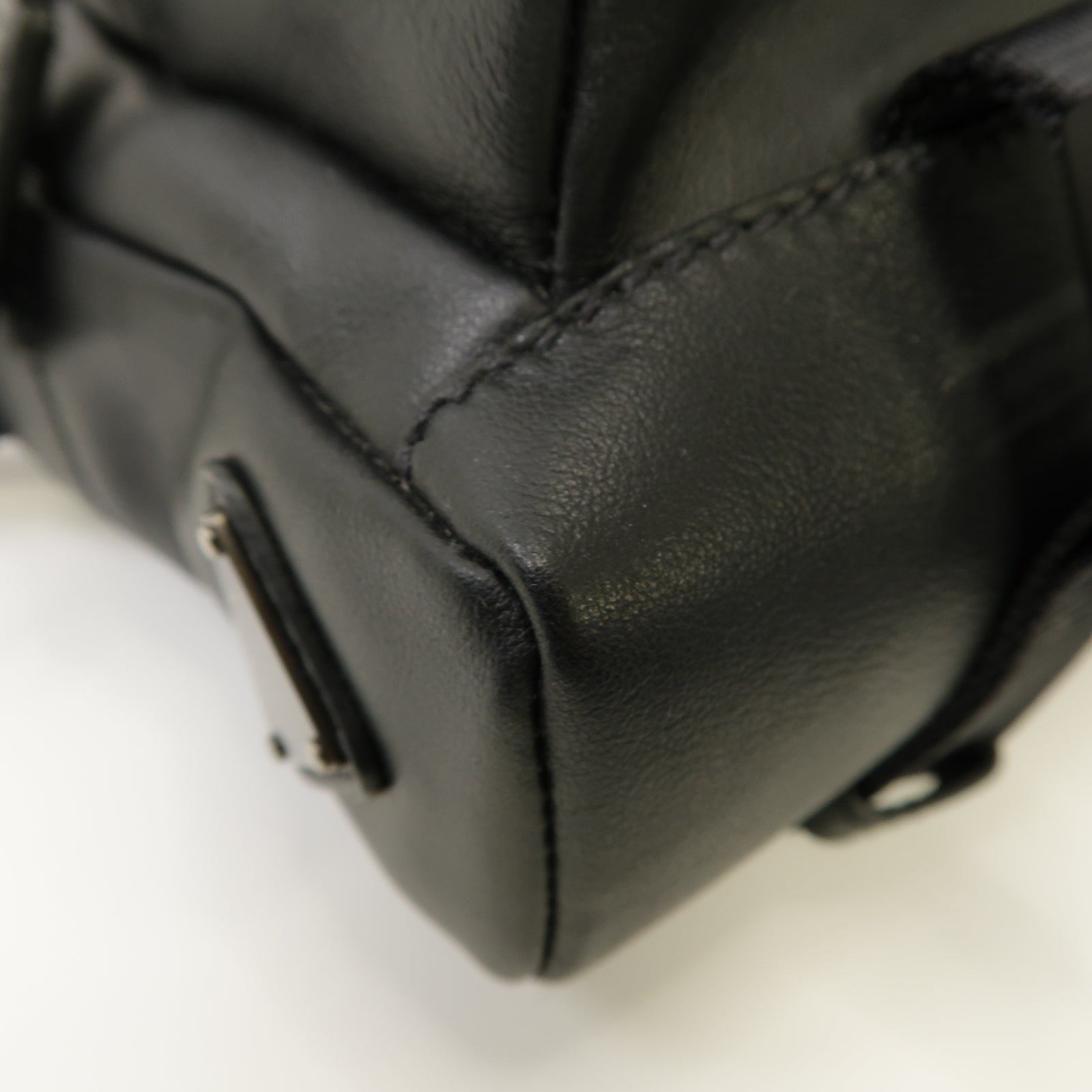 PRADA 牛皮皮革Shoulder Bag肩背袋黑色