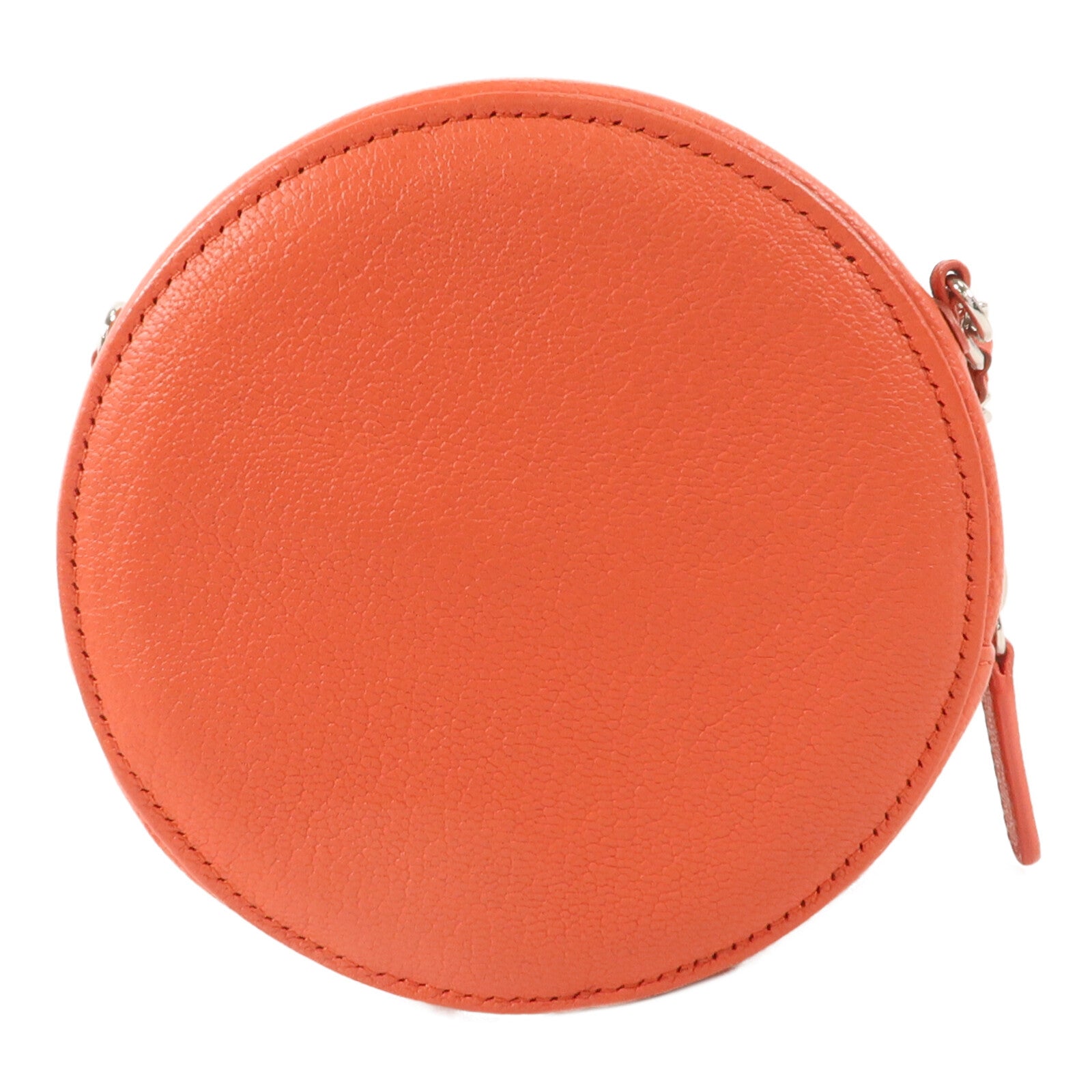 CHANEL 牛皮皮革Round Bag With Chain鏈帶肩背袋