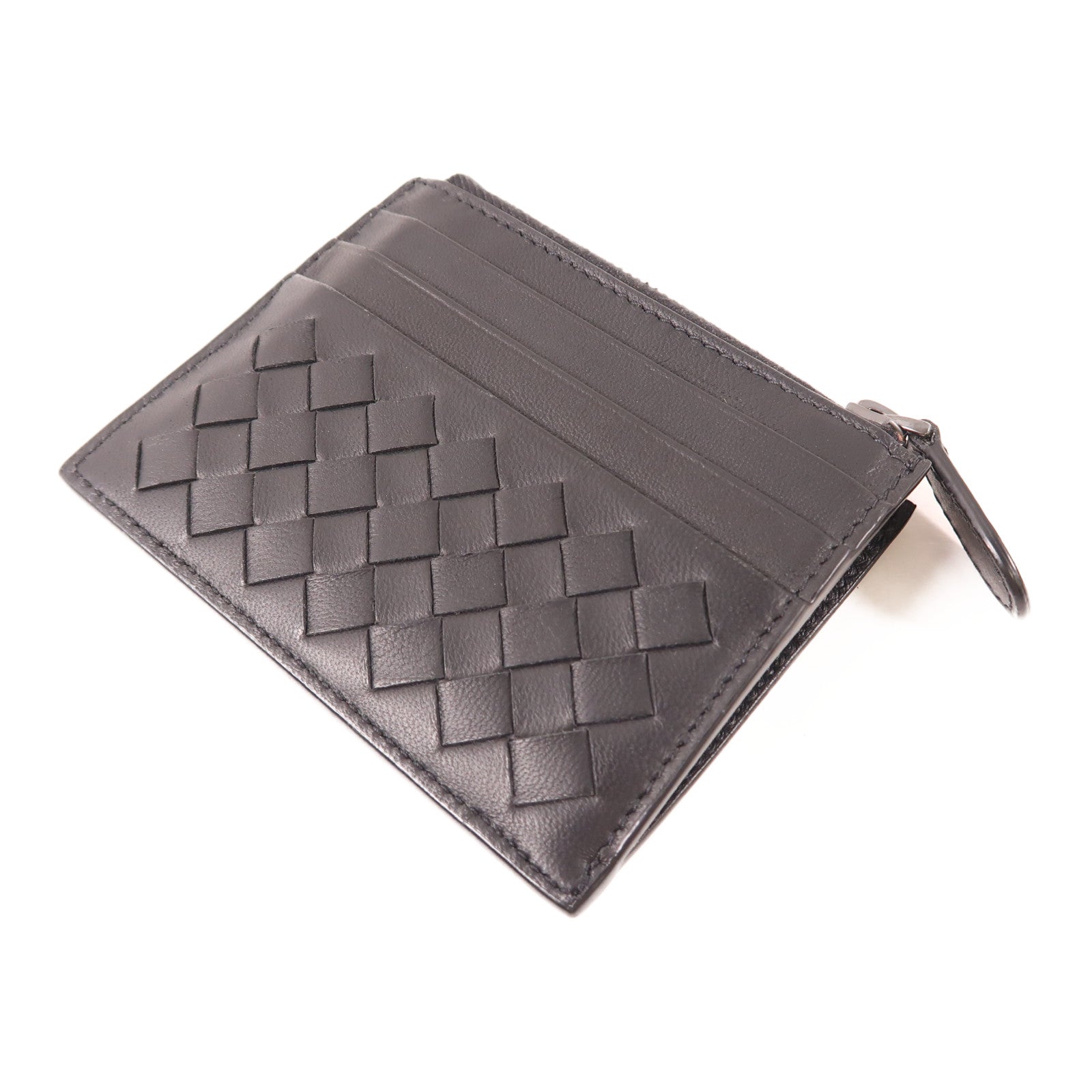 BOTTEGA VENETA 織紋皮革Coin/Card Case卡片套/零錢包黑色