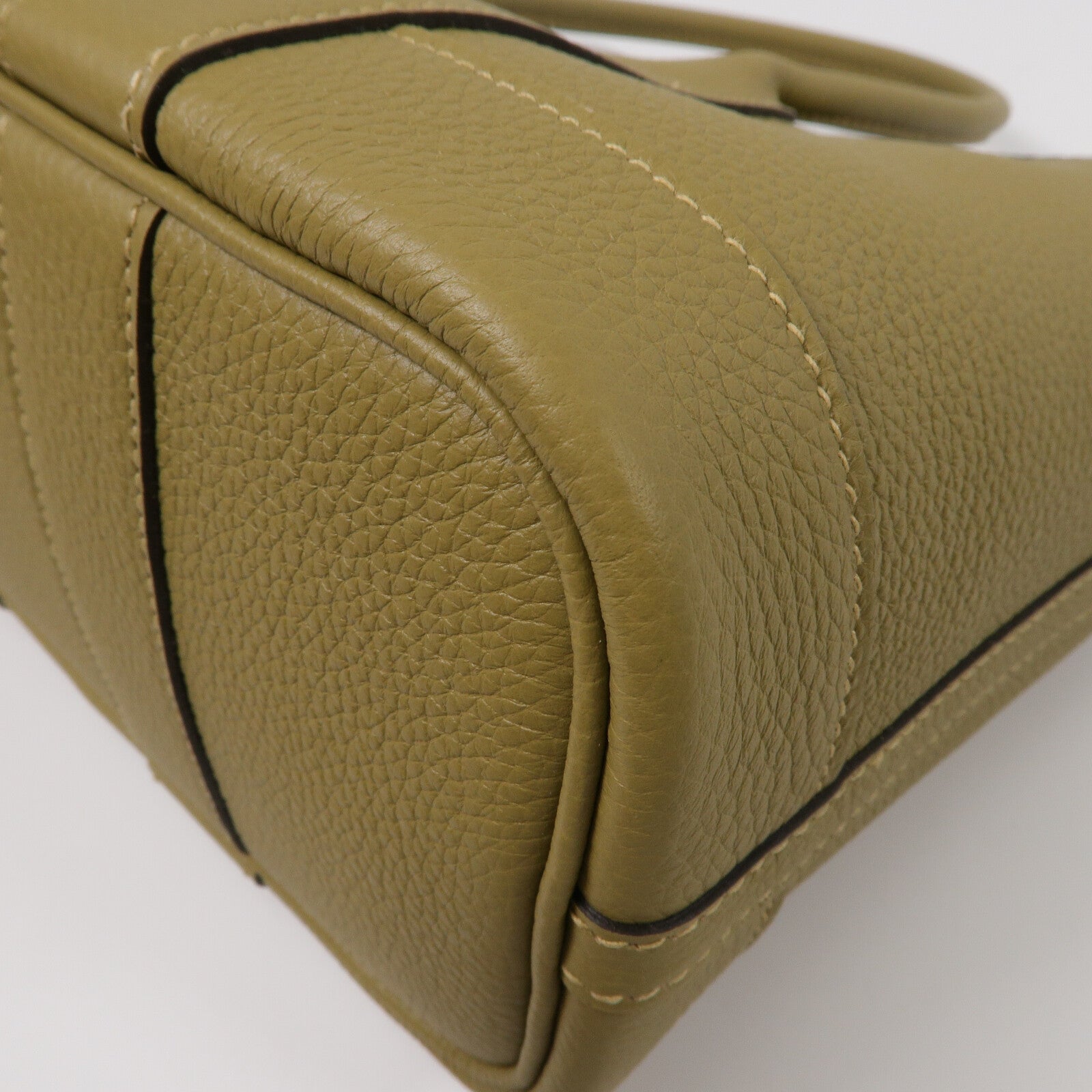 HERMES Negonda皮革Mini Garden Party手挽袋Dune