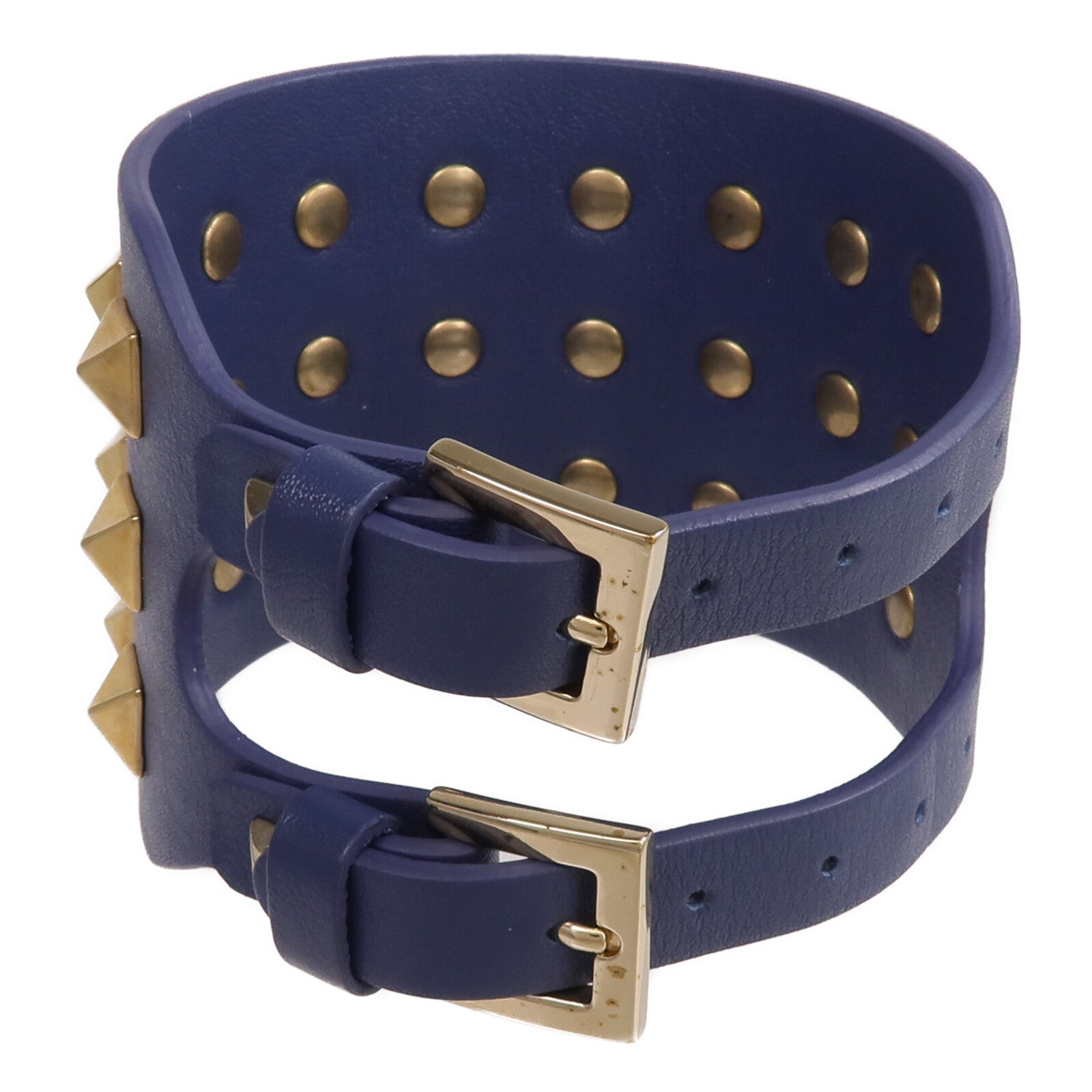 Valentino 牛皮皮革Bracelet金扣手帶